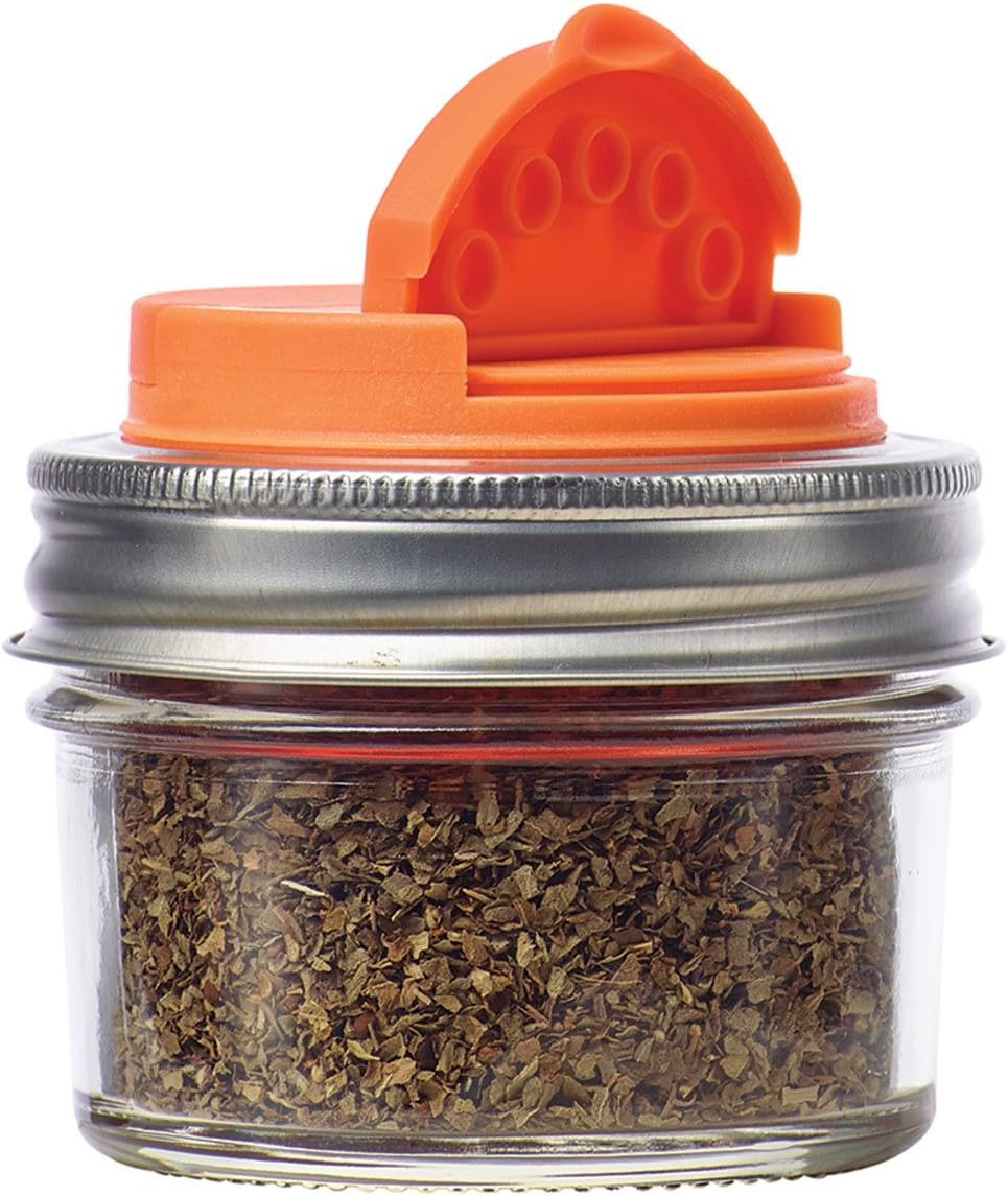 Jarware Spice Lids for Mason Jars Eco-Friendly and dishwasher-safe