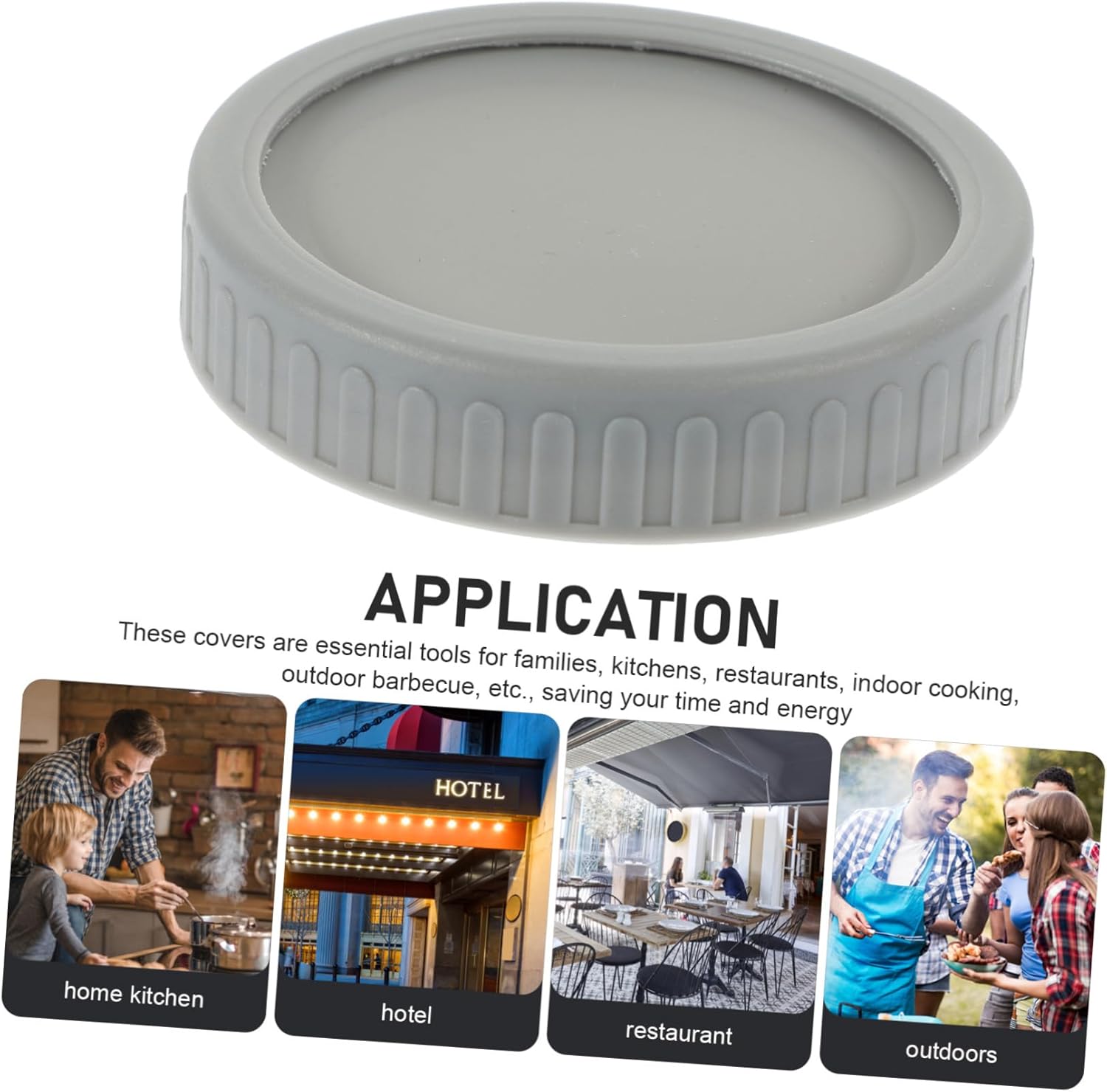 4-Pack Mason Jar lids Self-Closing Canning Jar Top Lid Set