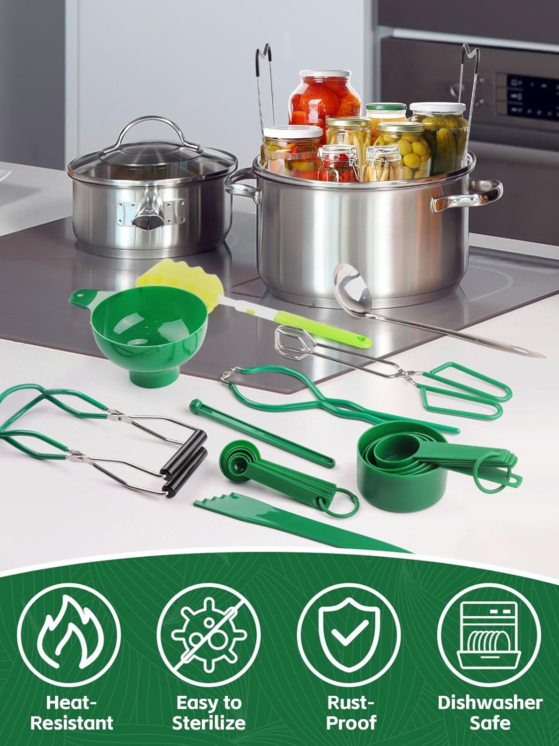 Kalolary 19-Piece Canning Starter Kit for Home Use