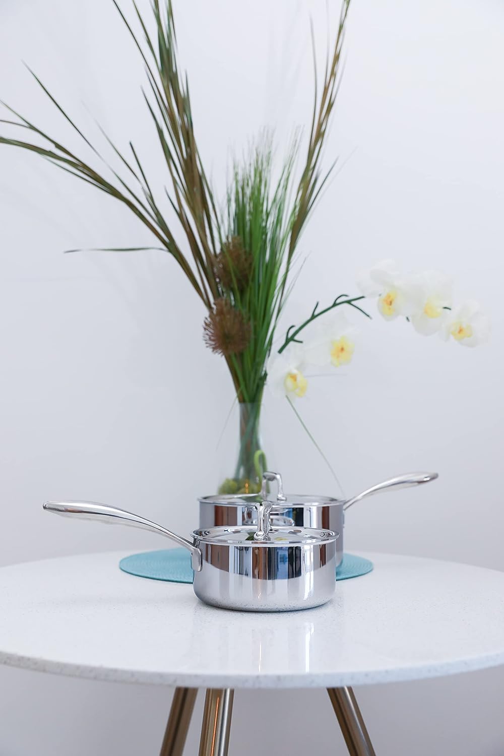 Versatile 15-Quart Heat-Ready Saucepan with Lid Elevate Your Cooking