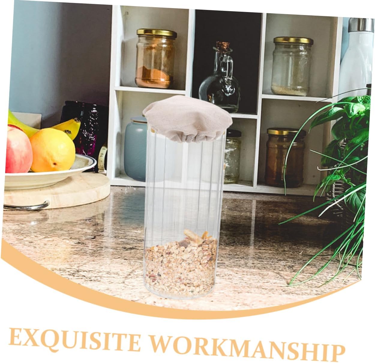 MOLUCKFU Sourdough Jar Cover Set 3-Piece