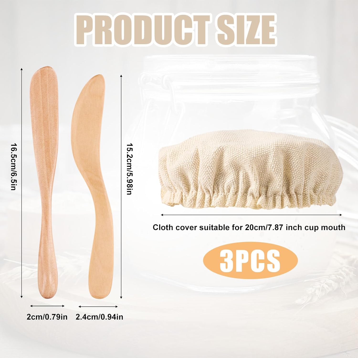 Sourdough Jar Covers 3-Piece