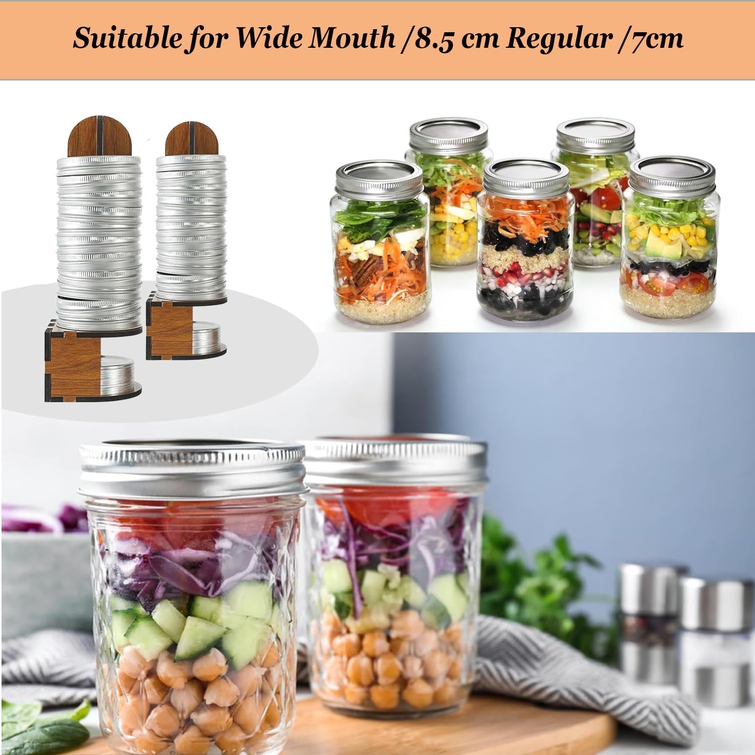 Effortlessly Organized Mason Jar Lids Stylish Functional Storage Solution