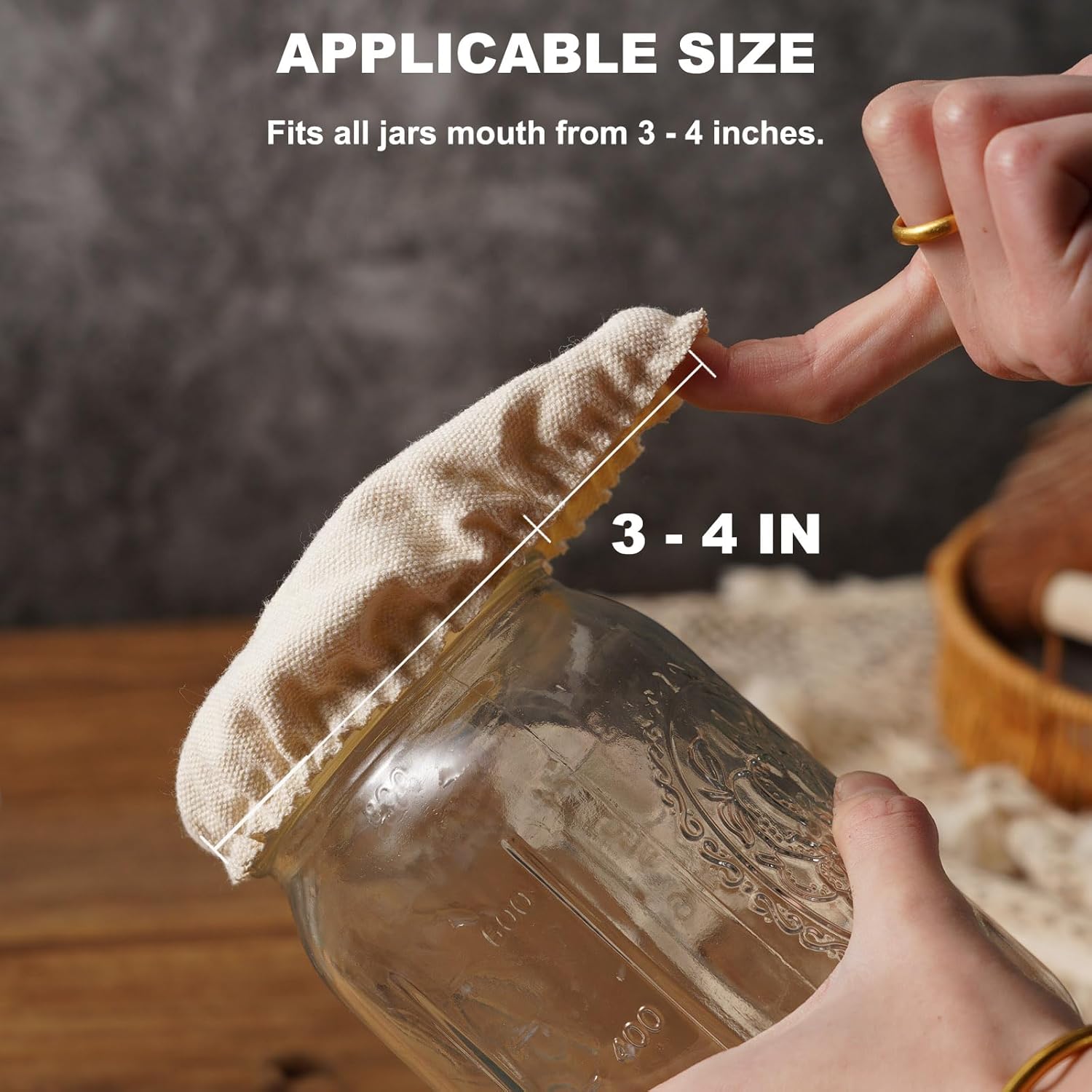 FyndraX 5-Pack Cloth Lids for Fermentation