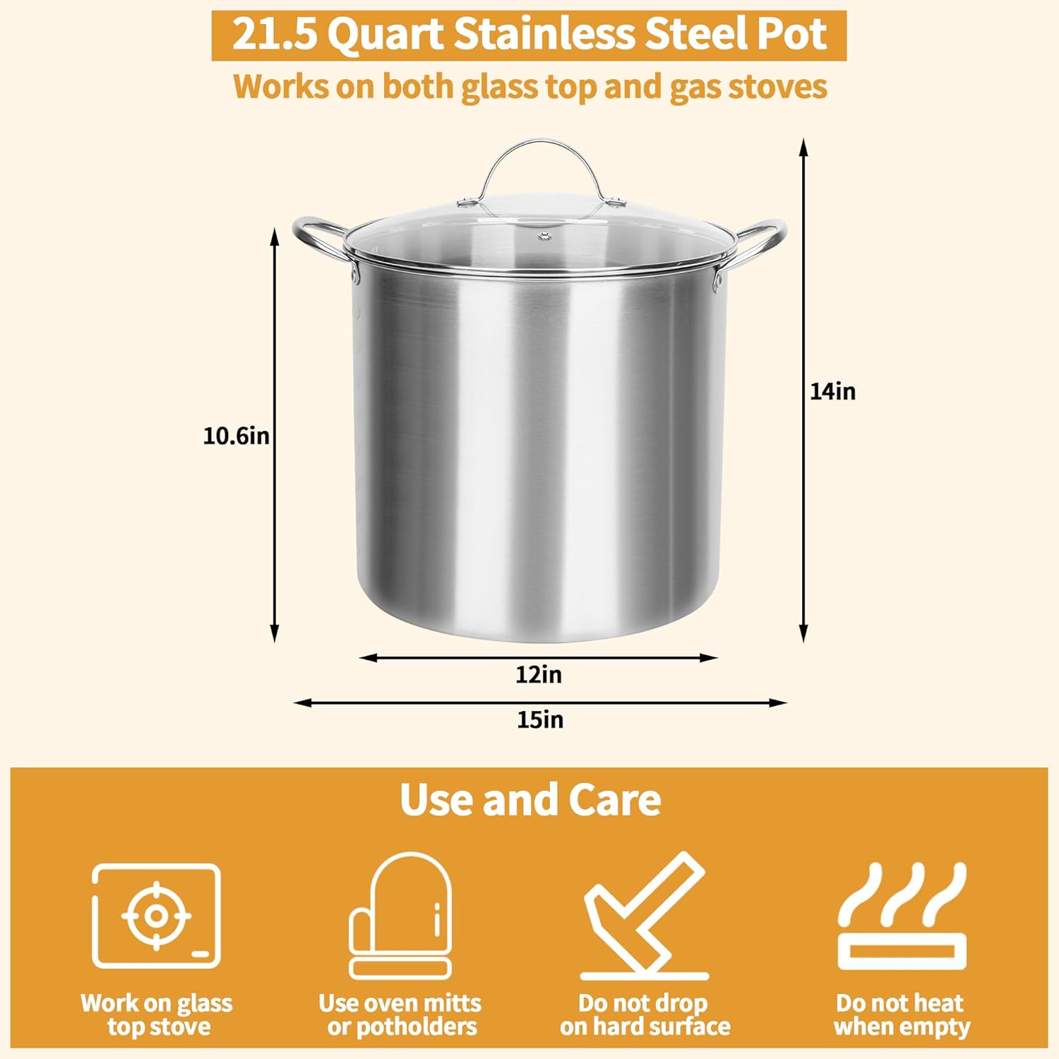 Yeshine 215 Quart Canning Pot Set for Home Use
