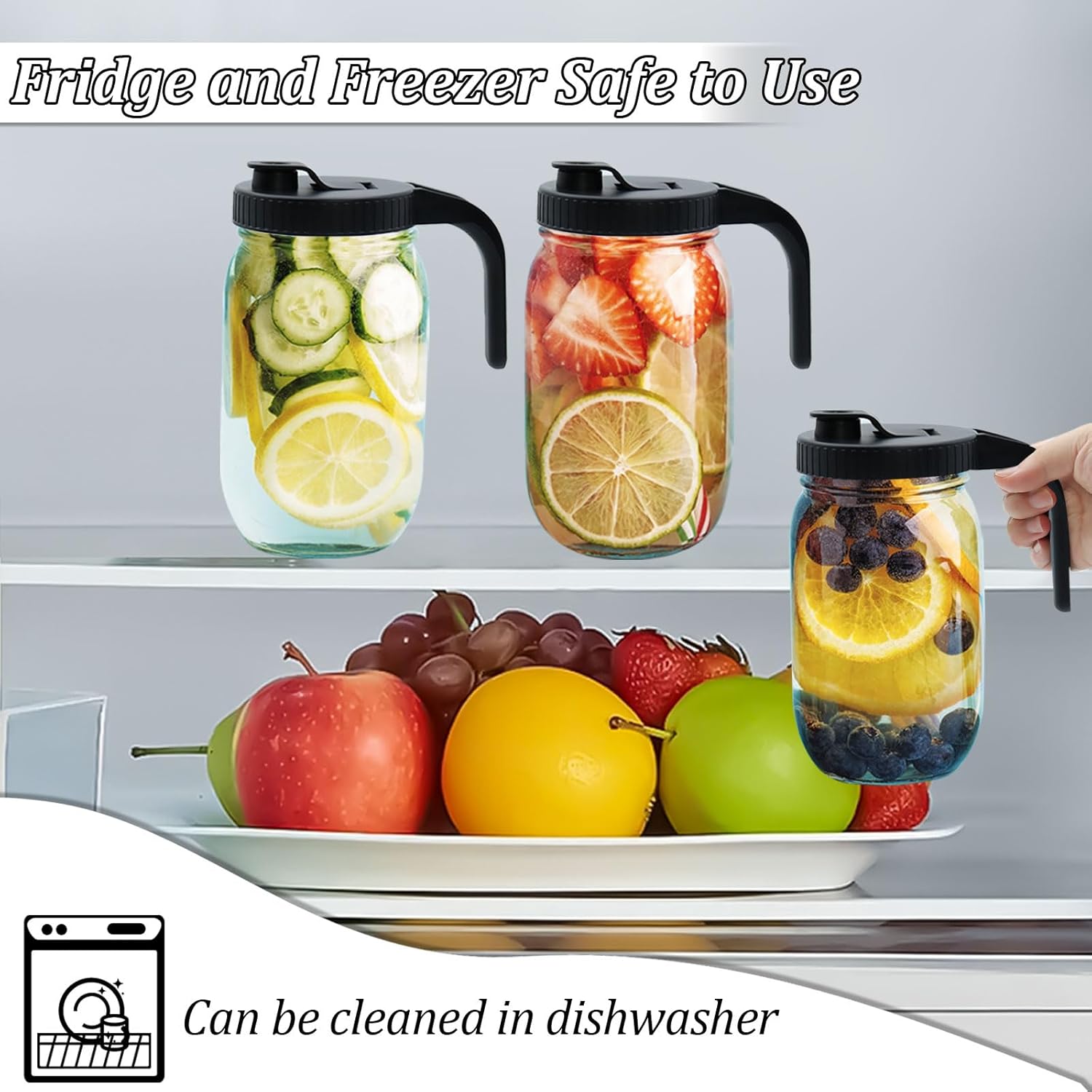 Durable Mason Jar Lids - Pour Spout Leak-Proof Reusable