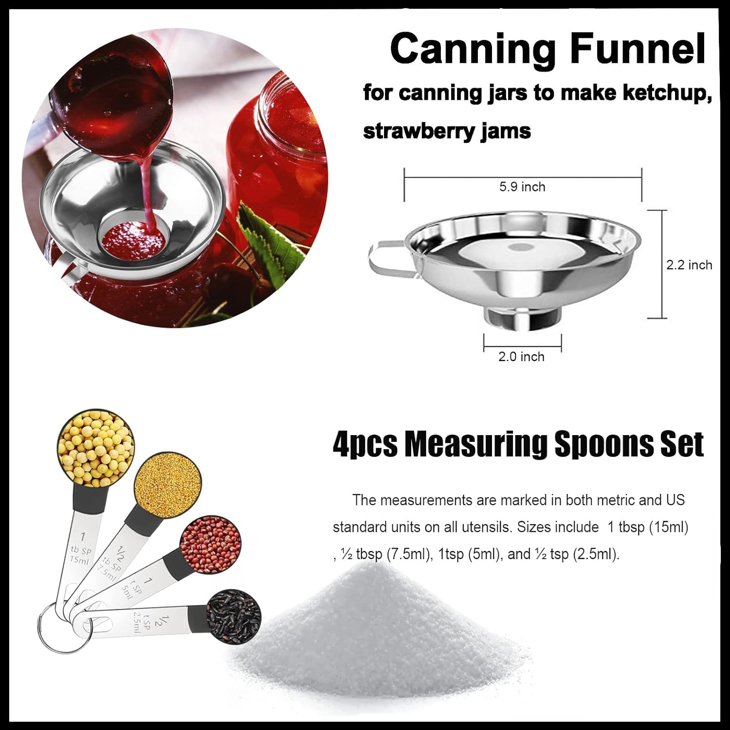 HOMMES Canning Starter Kit for Mason Jars 1