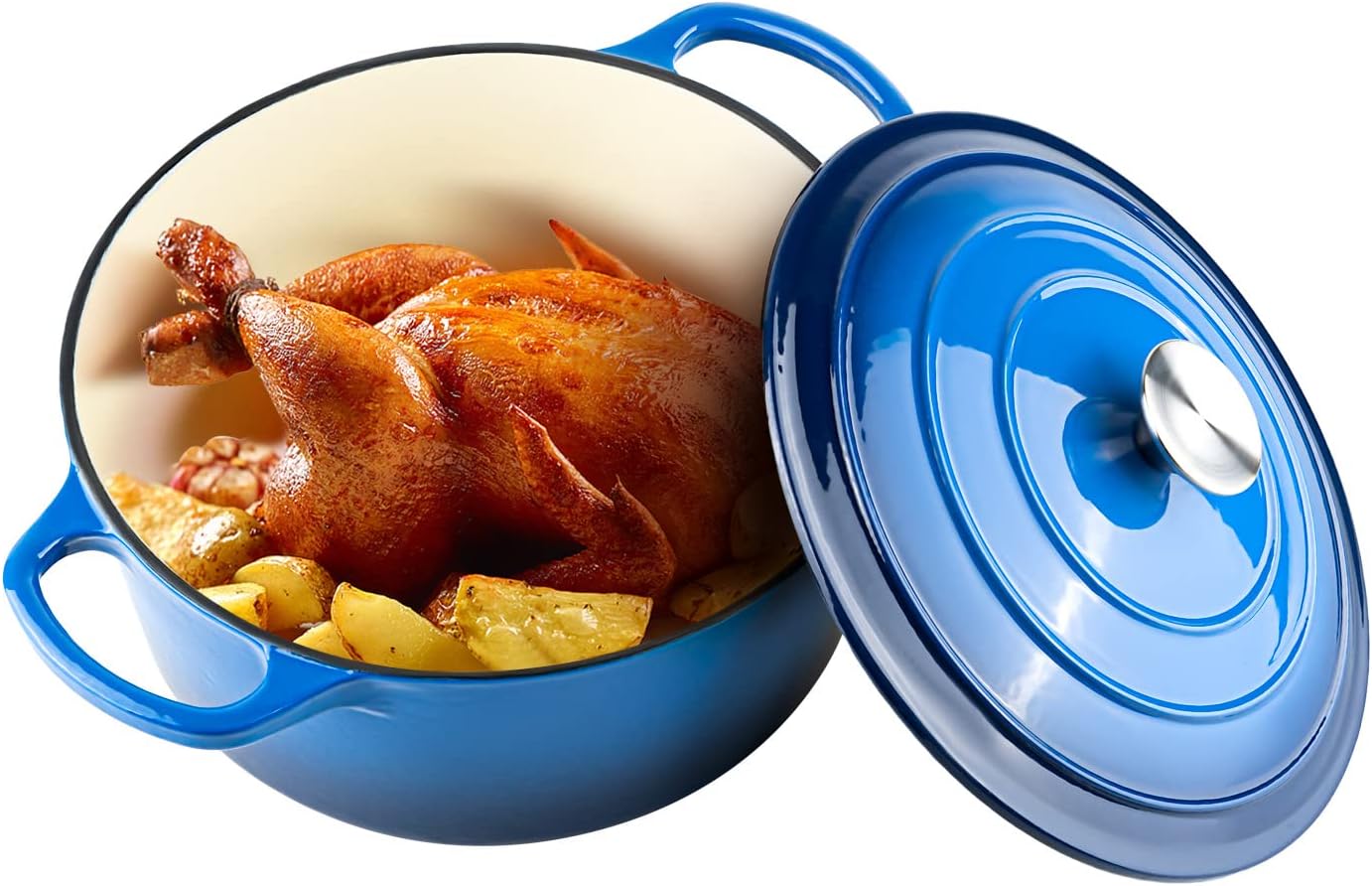 Mierairl 6 qt Enameled Cast Iron Dutch Oven