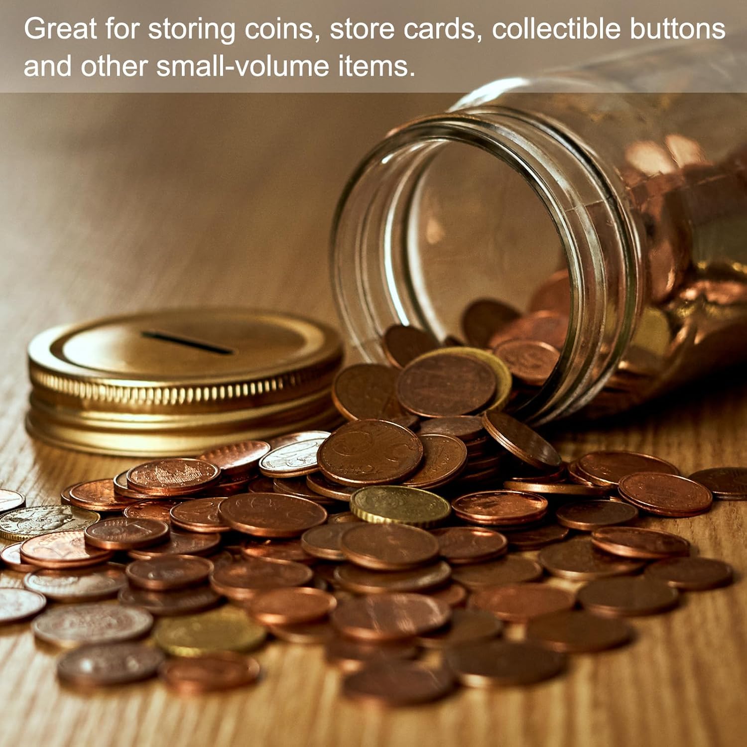 Exquisite Metal Coin Slot Lids for Canning Banks 12Pcs 70mm Silver Tone