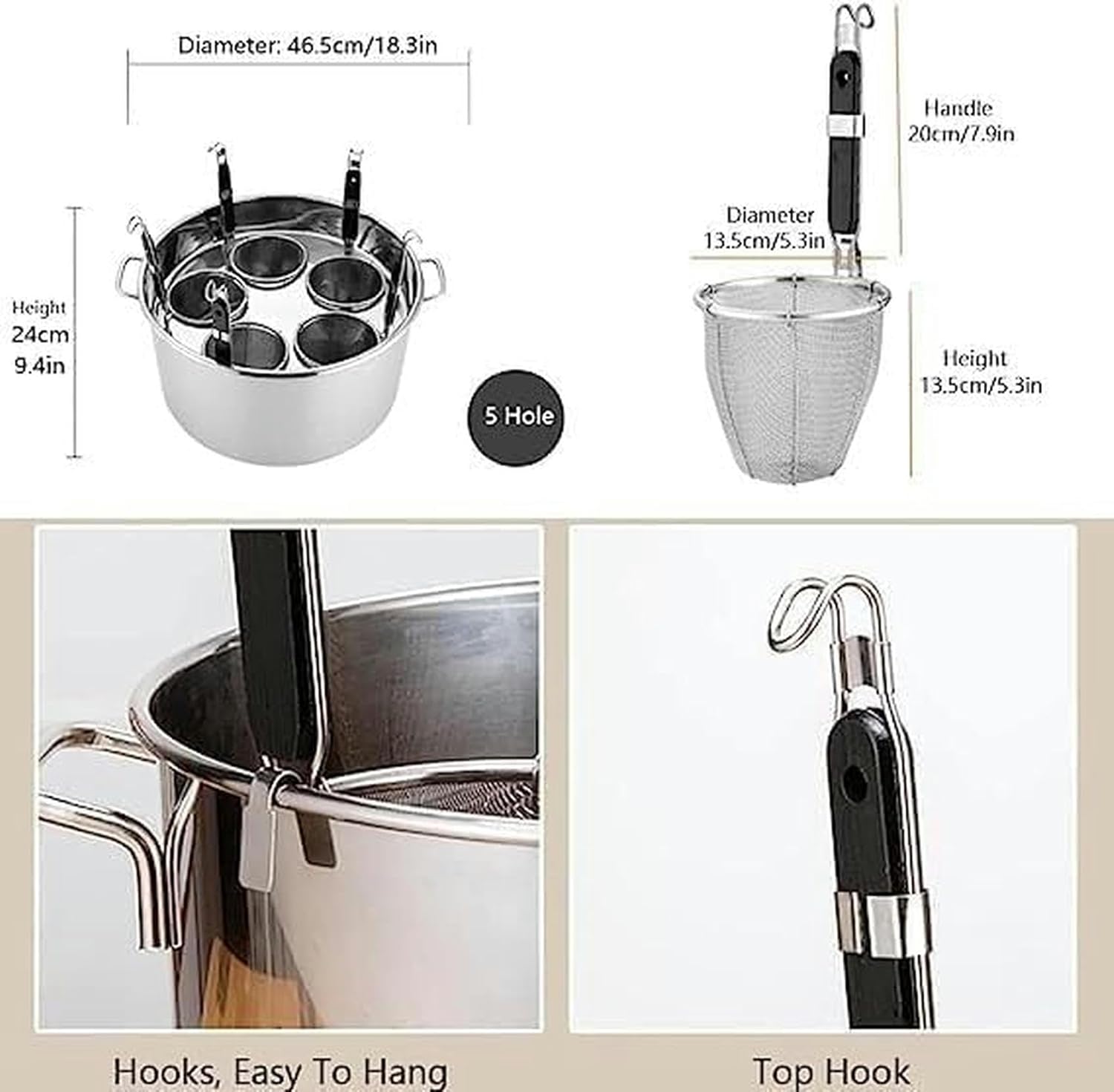 SVMYTEBGE Pasta Cooker Set