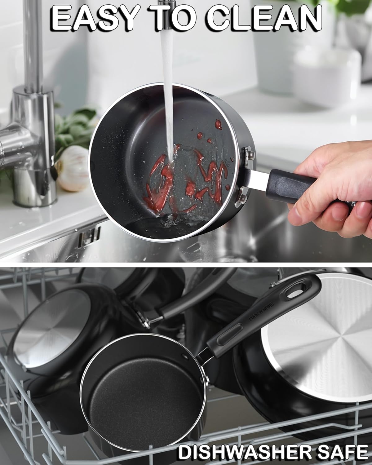 Perfect Nonstick 3-Qt Saucepan with Glass Lid