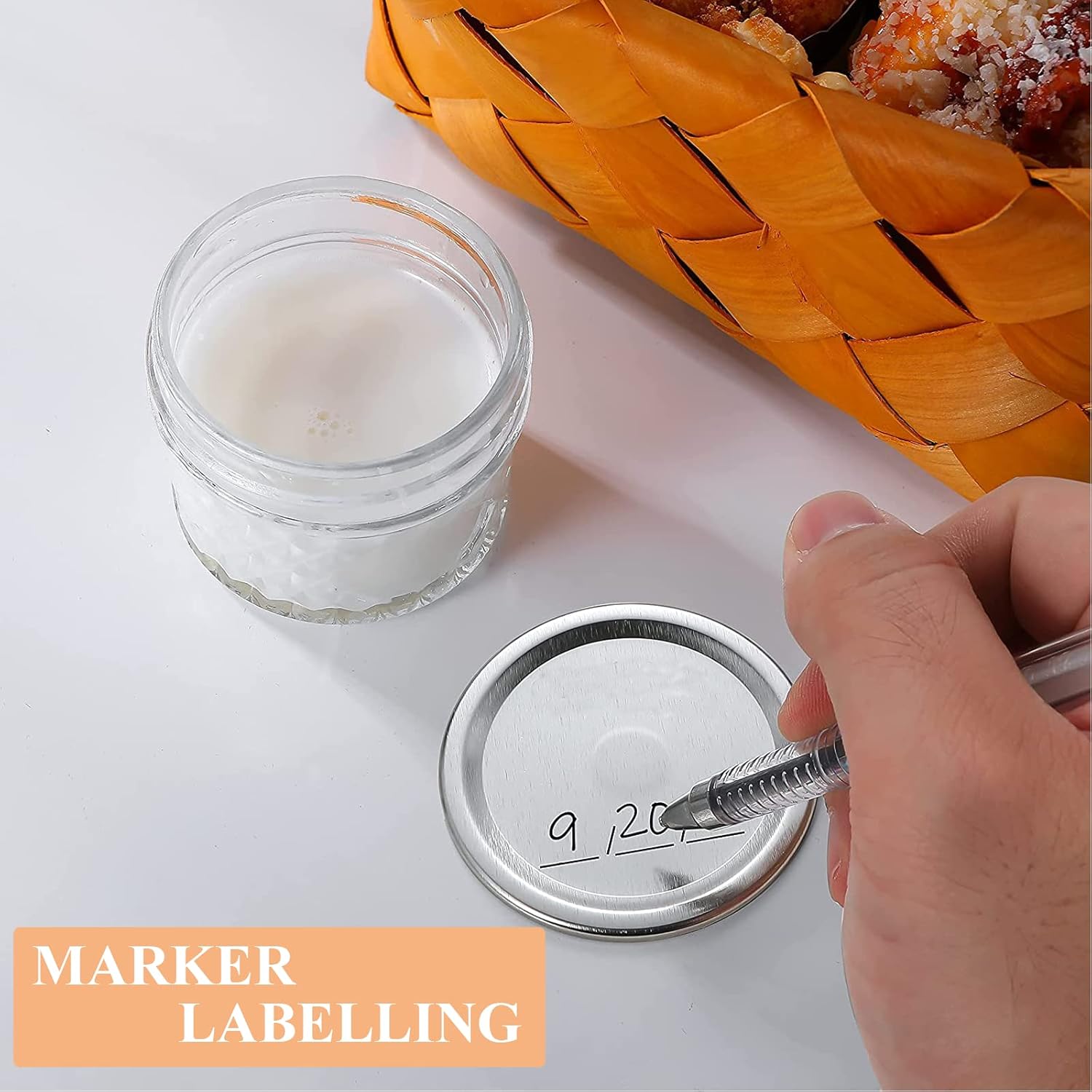 100-Count Regular Mouth Canning Lids for Ball Kerr Jars