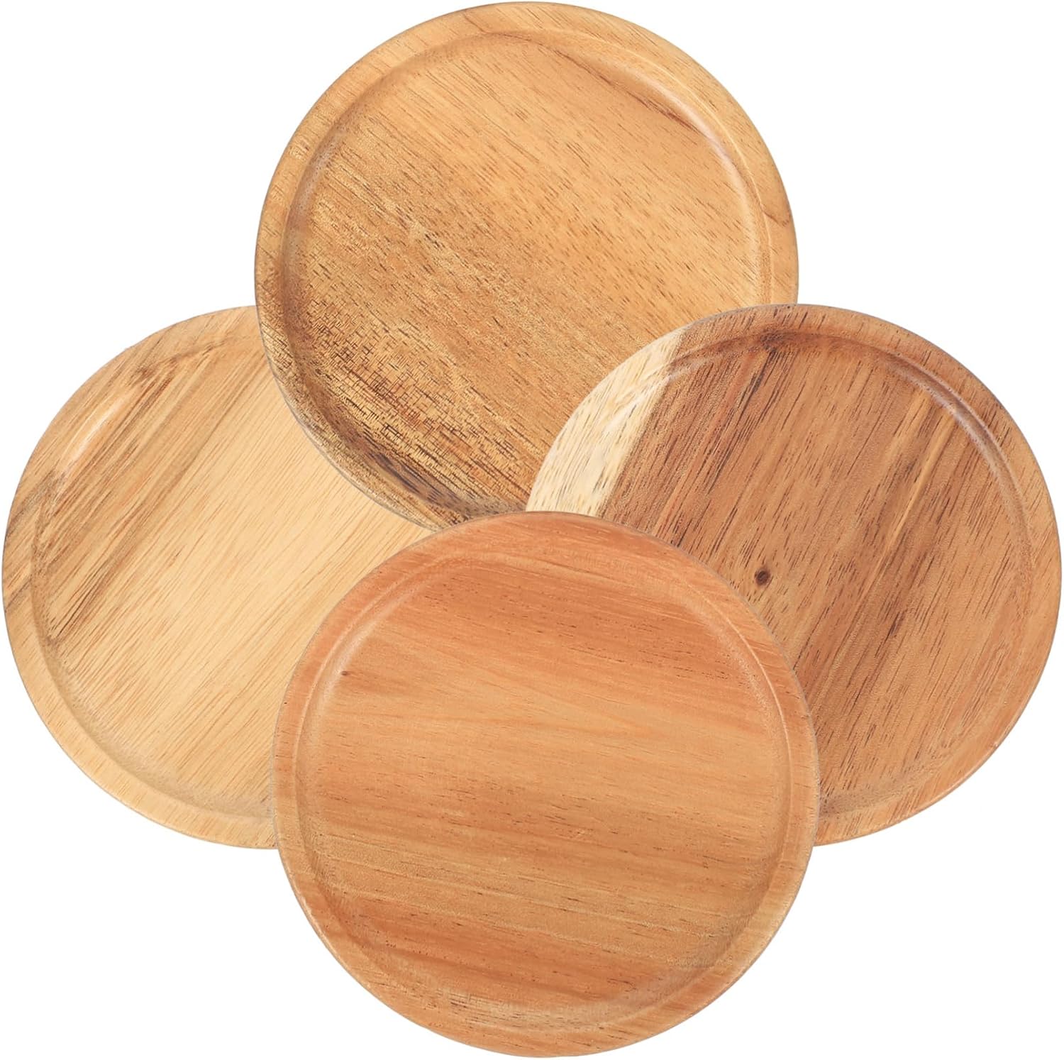Cabilock 4-Piece Wide Mouth Wooden Jar Lids