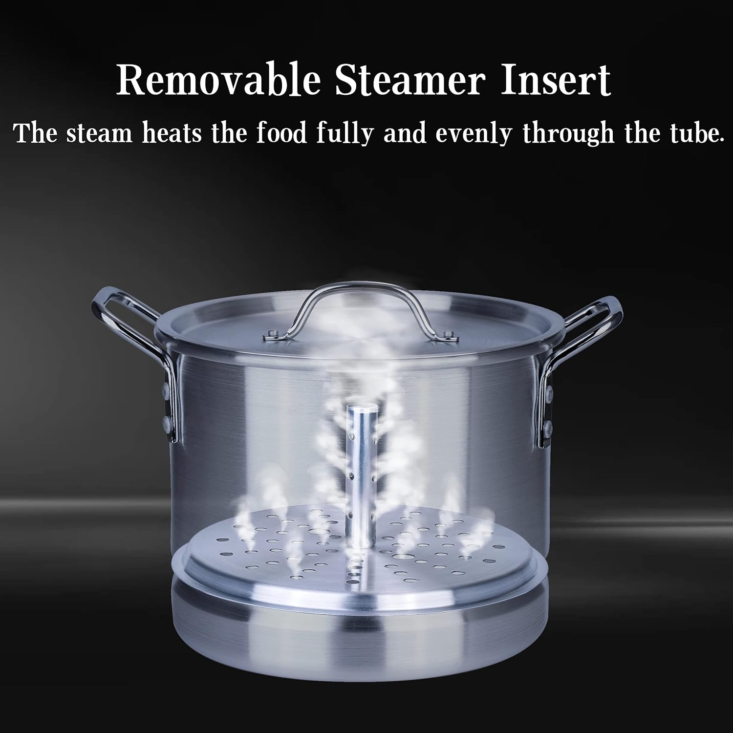 Portable Stockpot with Steamer for Outdoor Cooking