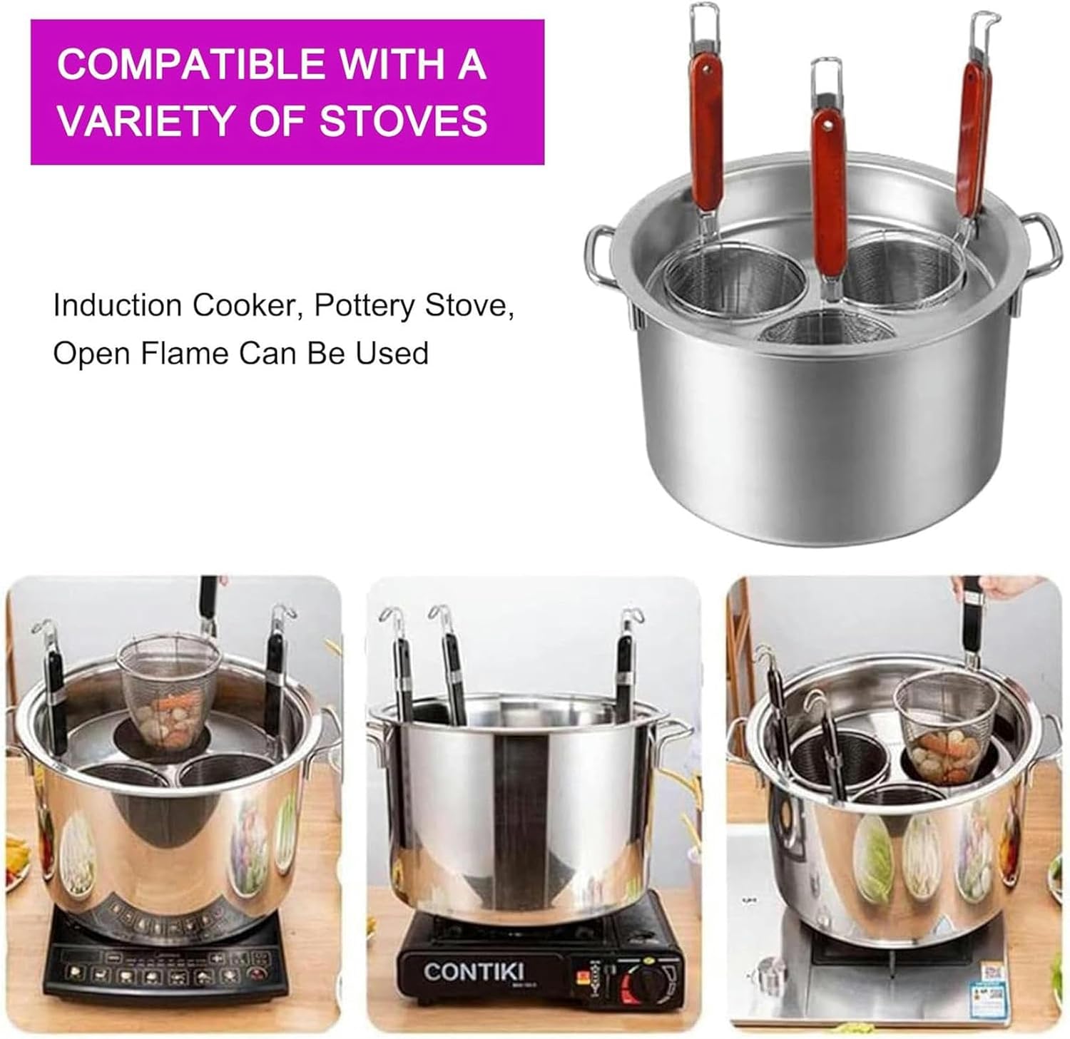 UNbit Stainless Steel Stock Pot Insert Set
