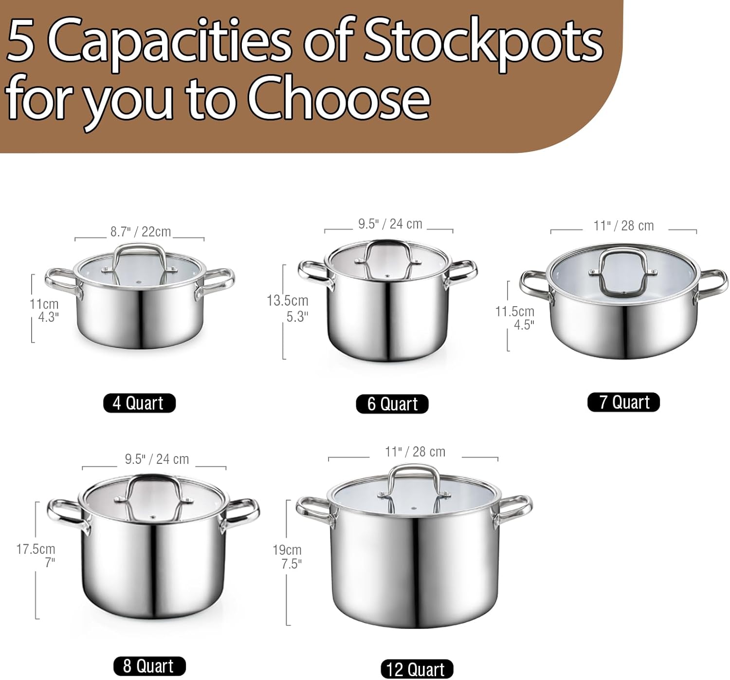 Cook N Home 6 Quart Stockpot