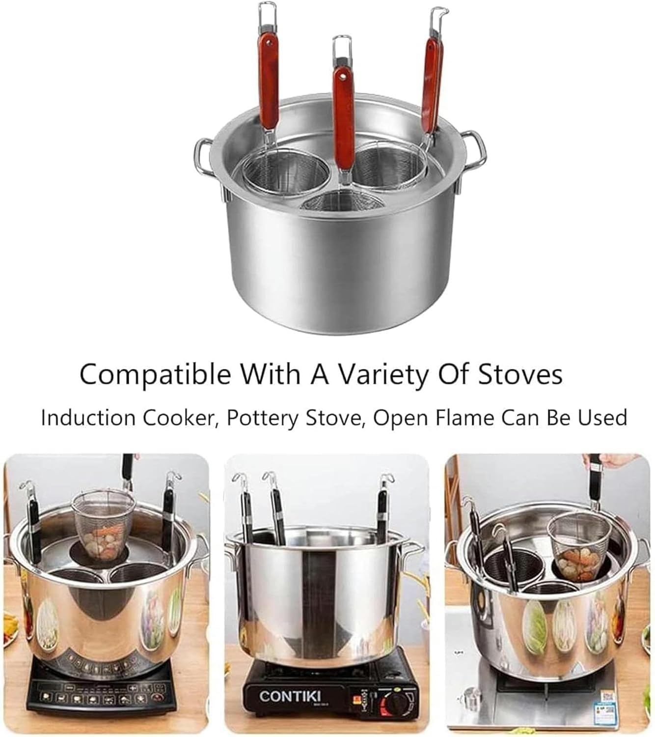 BTURYT Stainless Steel Pasta Cooker Set