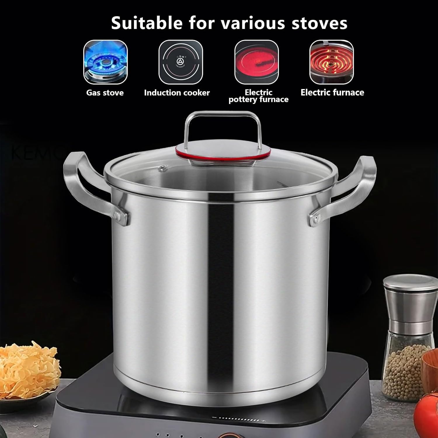 High-Quality Stainless Steel Stock Pot Durable Versatile