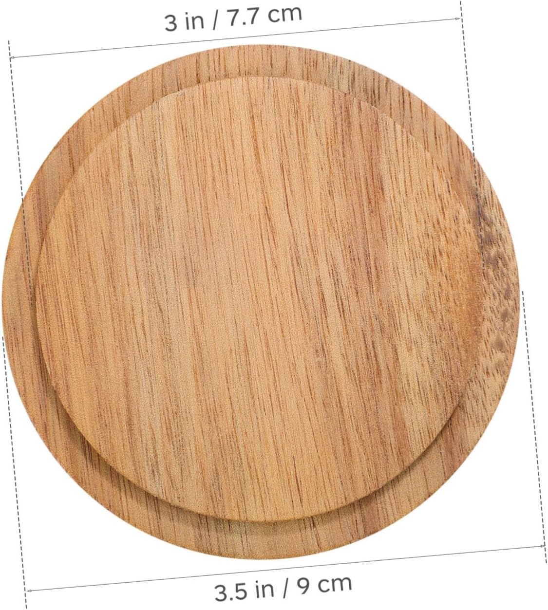 4-Piece Acacia Wooden Lid Set for Warm Drinks