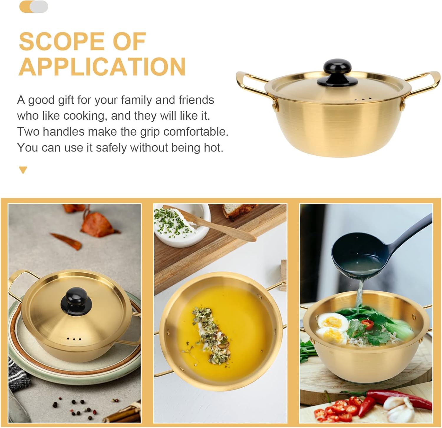 EROGO Stainless Steel Ramen Pot