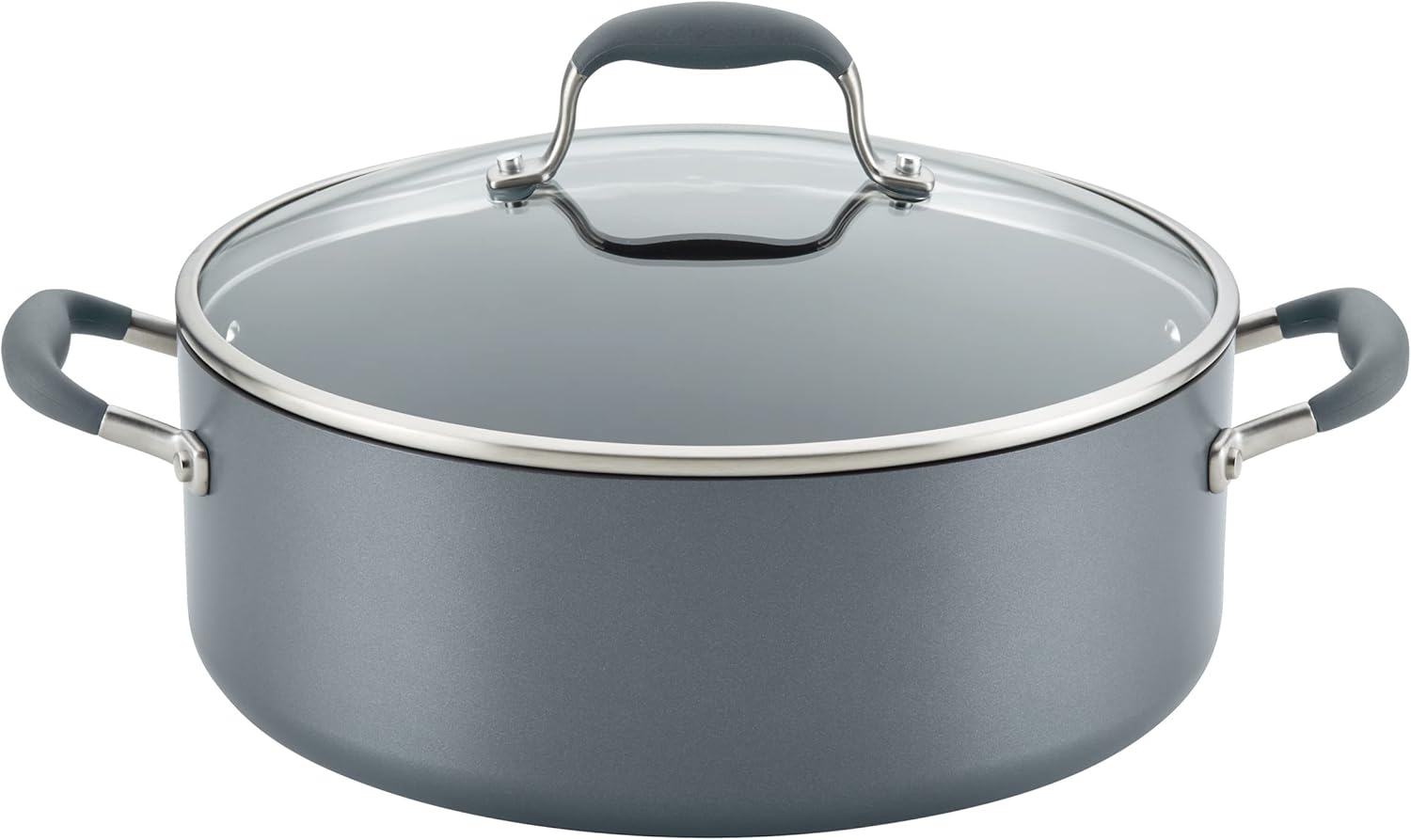 Anolon Advanced Home Hard-Anodized Nonstick Wide Stock Pot Moonstone