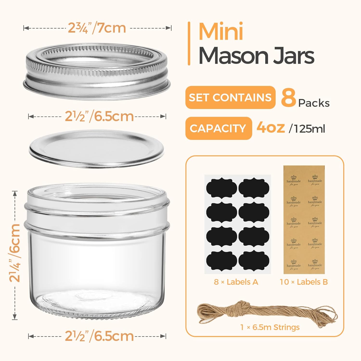 Vivid Jar with Sealed Lids for Canning DIY Projects