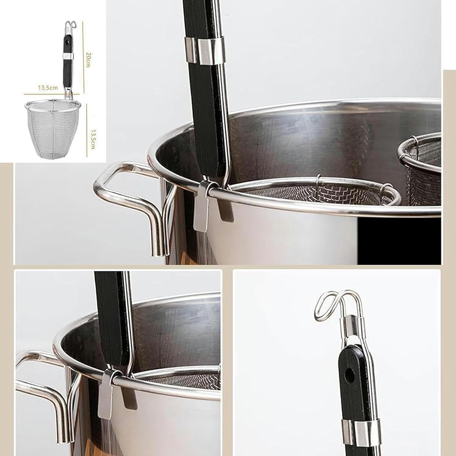 Safe Durable Multi-functional Stainless Steel pasta pot set