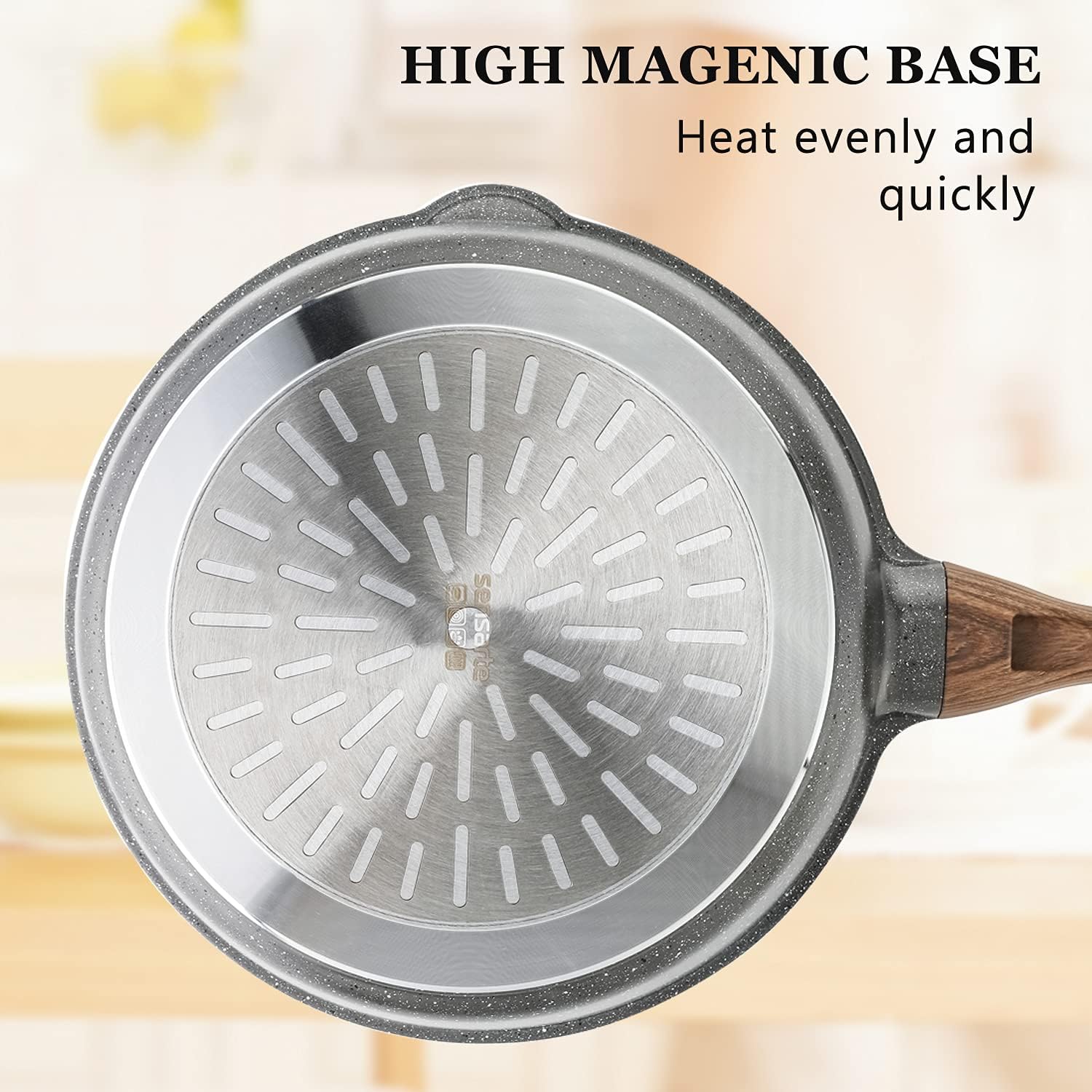 genssaerte nonstick deep frying pan