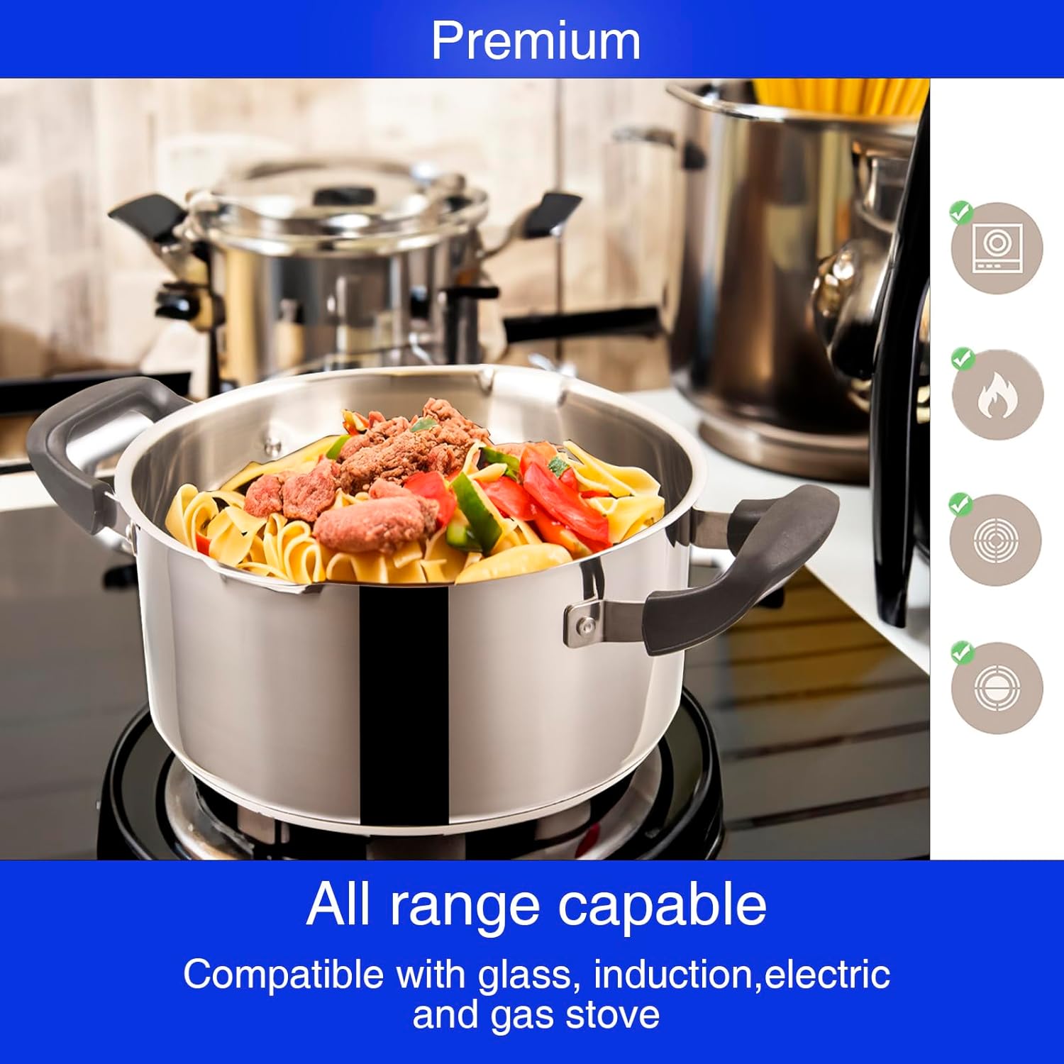Stainless Steel Pasta Pot by Cyrder