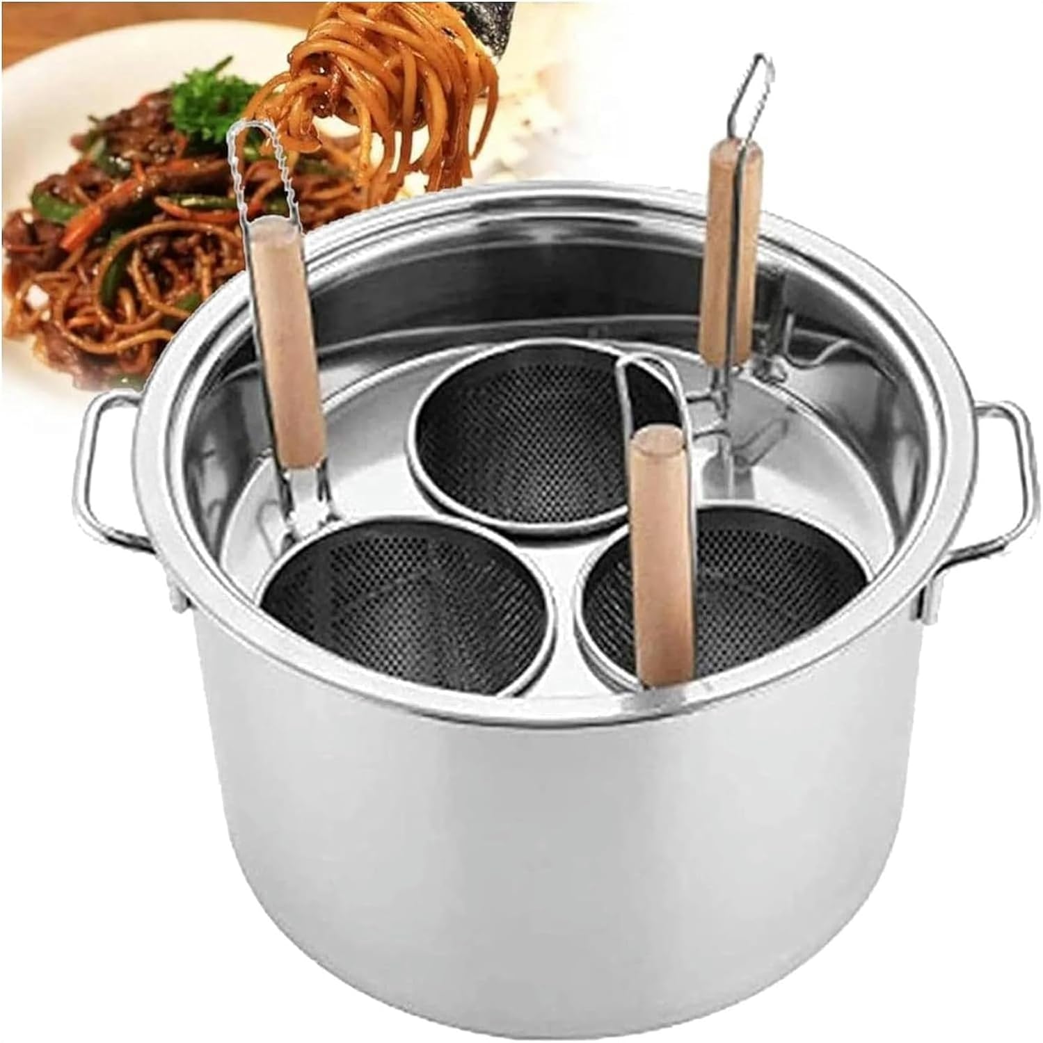 Sturdy Stainless Steel Pasta Cooker Set