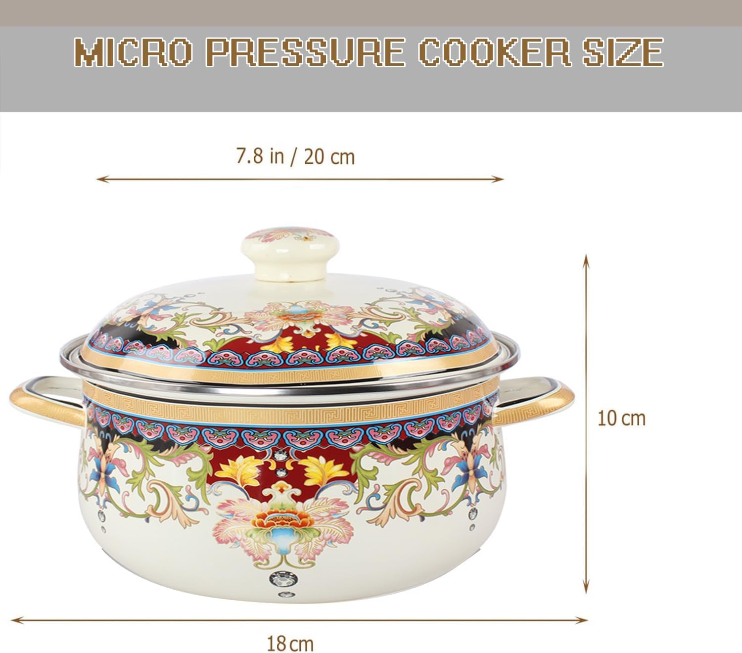 XgxozHigh-Quality Nonstick Stockpot with Lid Oven Safe Heat Retaining