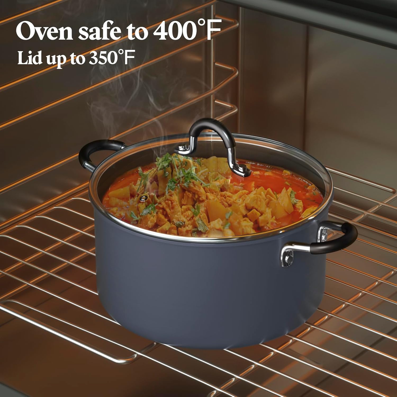 Cook N Home Casserole Dutch Oven Stockpot