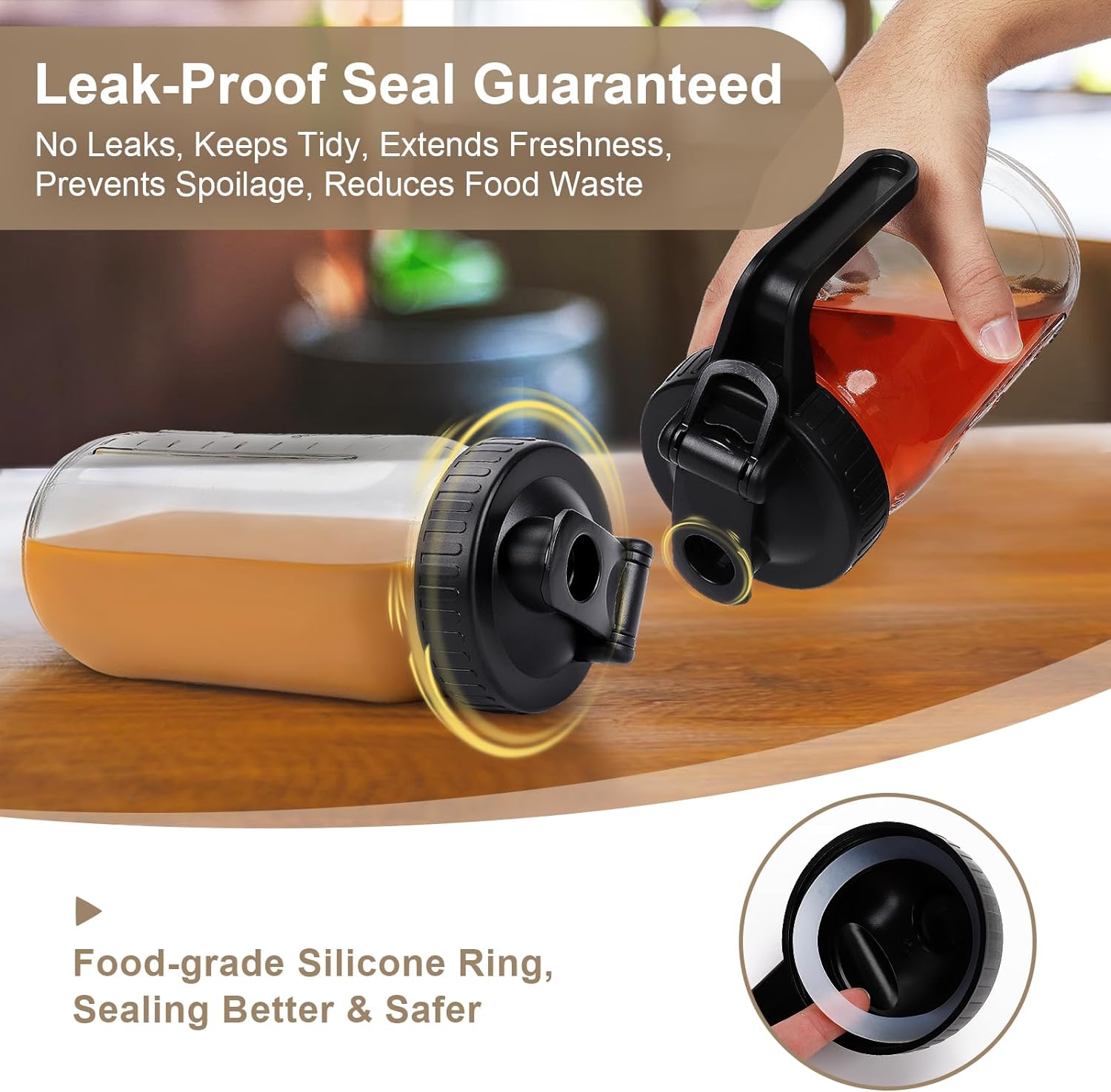 Simple Durable Mason Jar lid Set for Cooking Serving