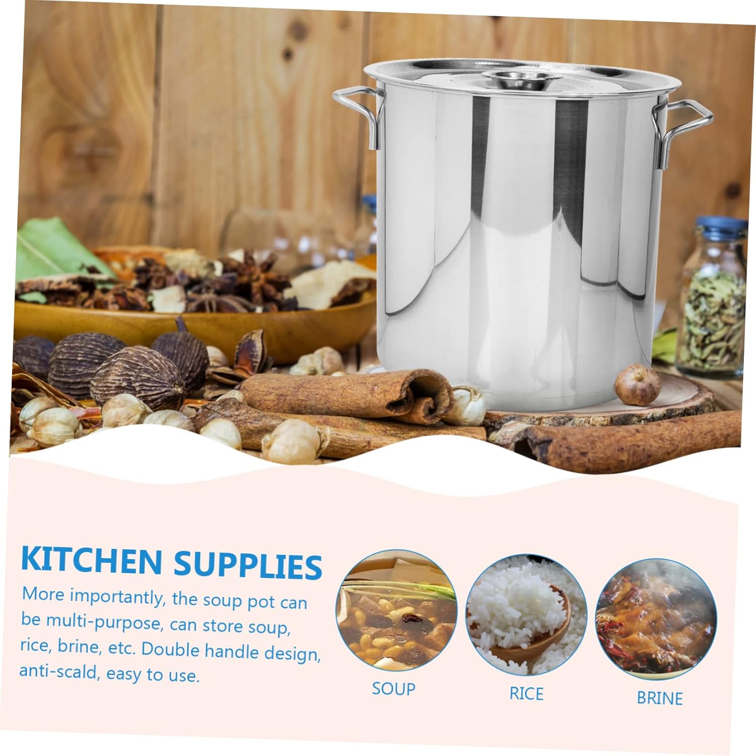 2-Piece Crayfish Boiler Containers for Food Preparation