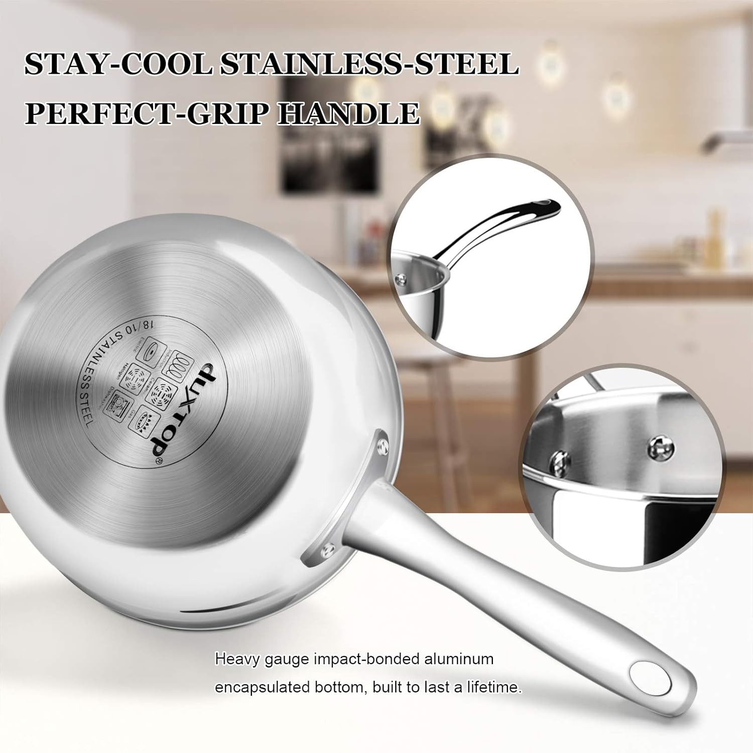 Duxtop Tri-Ply Stainless Steel Saucepan