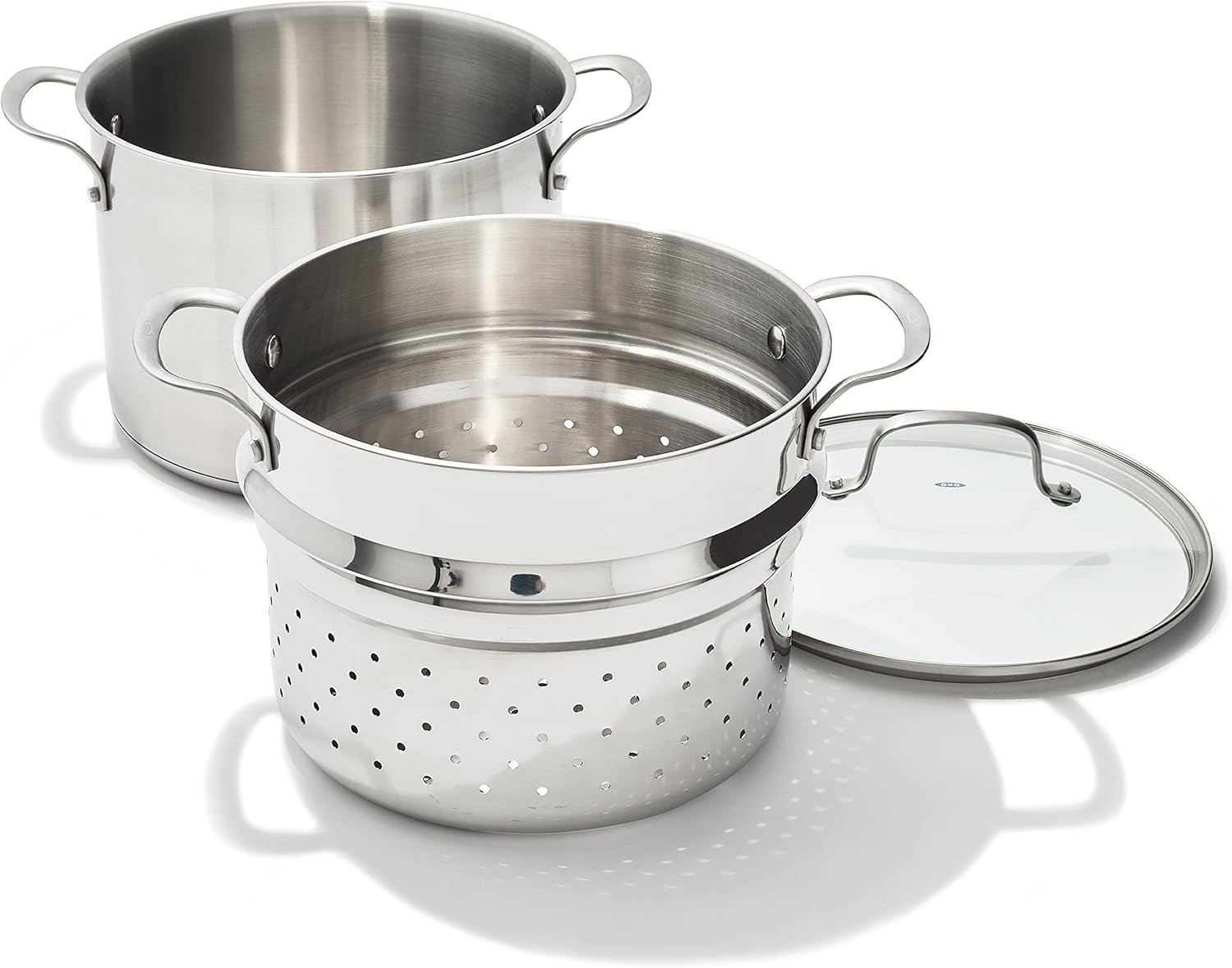 Oxo Stainless Steel 84QT Multipurpose Boiler Pot with Steamer