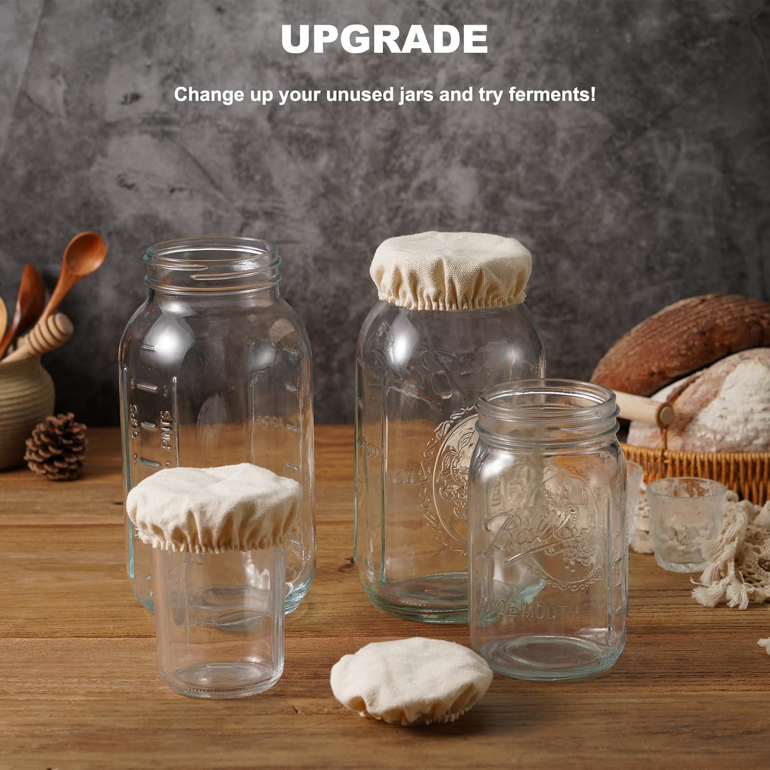 FyndraX 5-Pack Cloth Lids for Fermentation