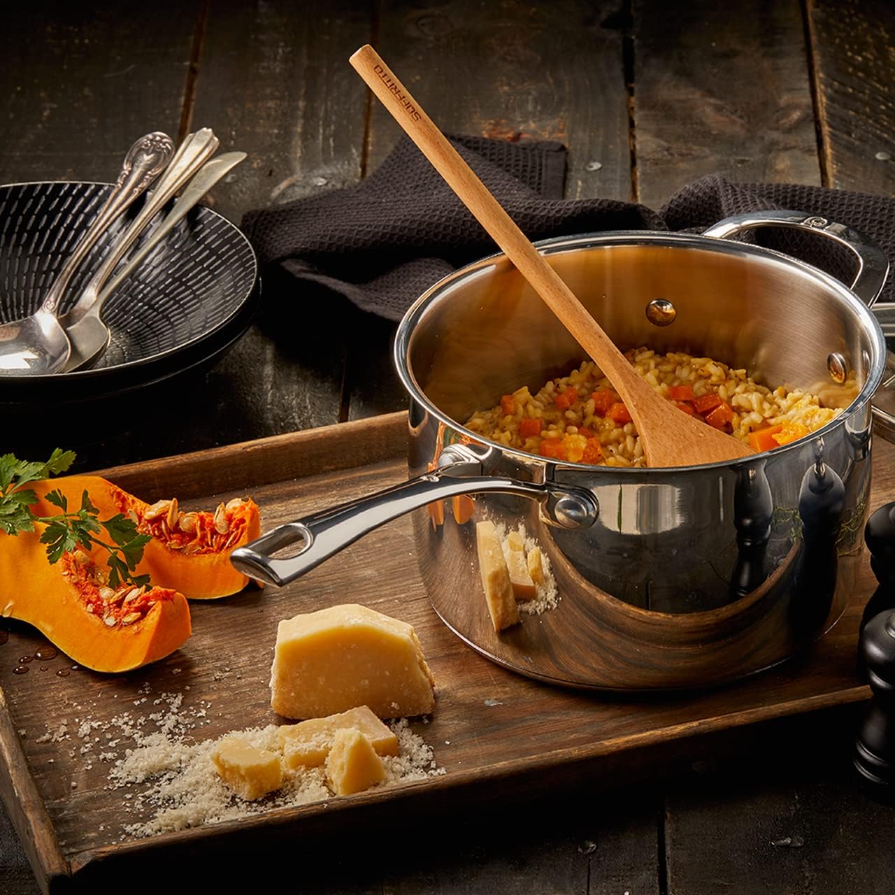 Swiss Diamond Stainless Steel Saucepan with Lid