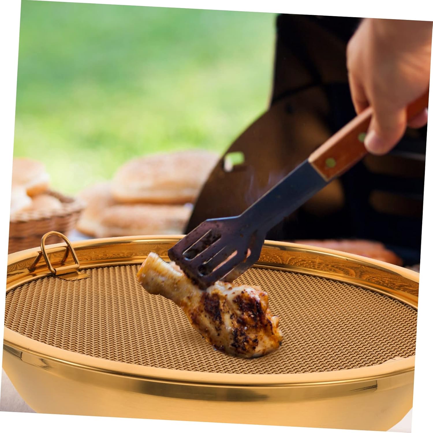 VOSAREA Stainless Steel Snack Tray with Filter