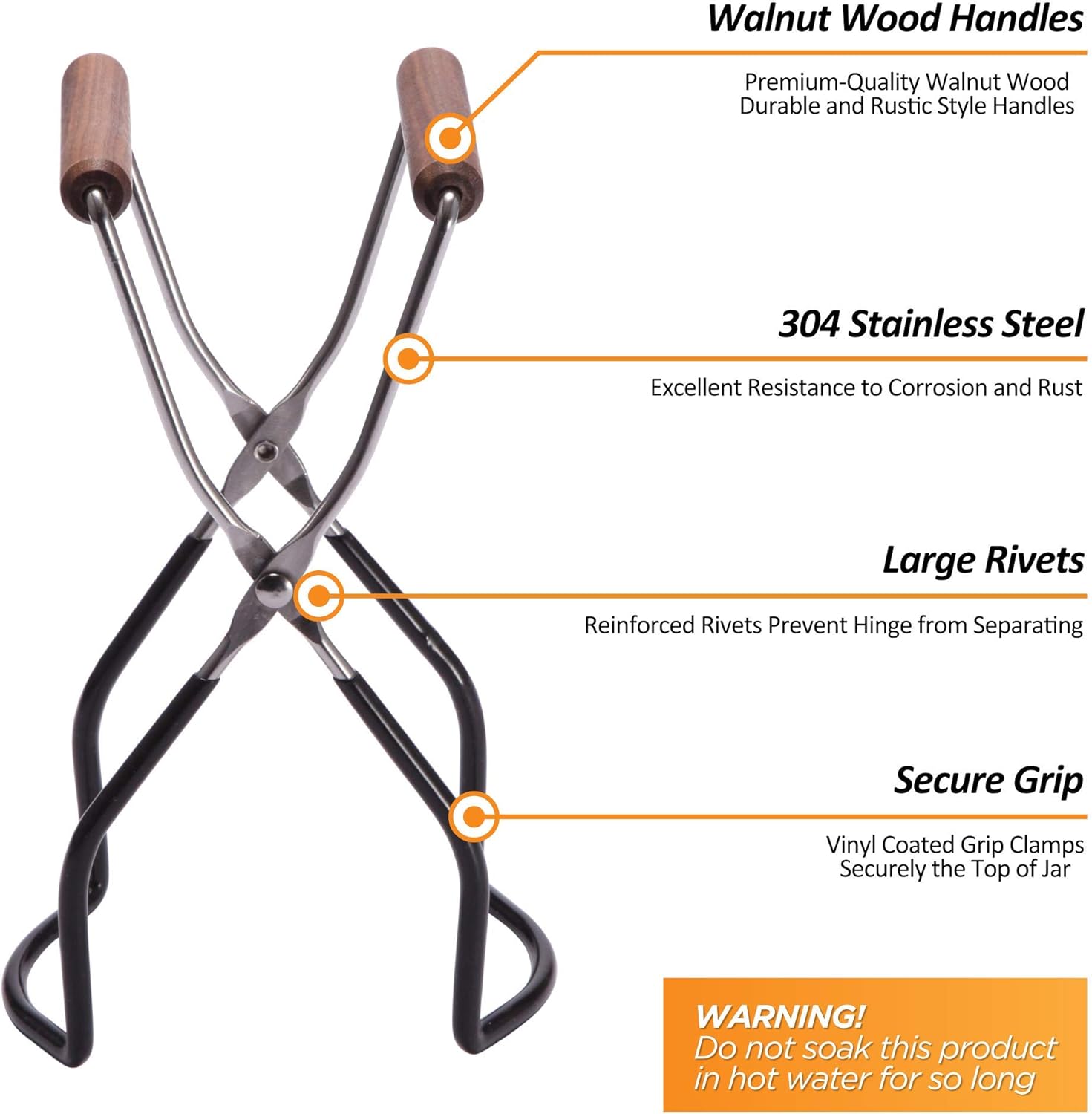 GET HANDS-FREE Jar Lifter - Effortlessly Remove Canning Jars without Back Strain