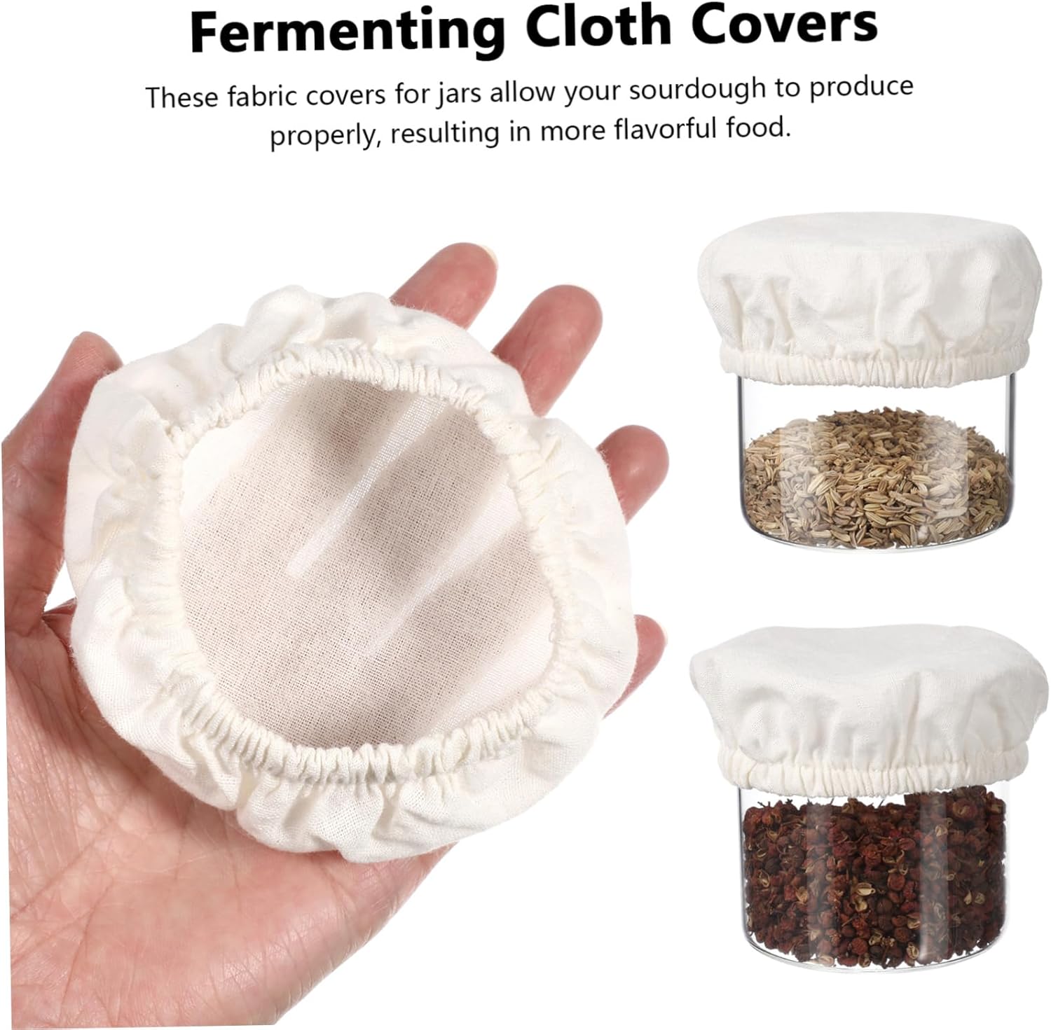 5-Piece Reusable Fermenting Cloth Covers
