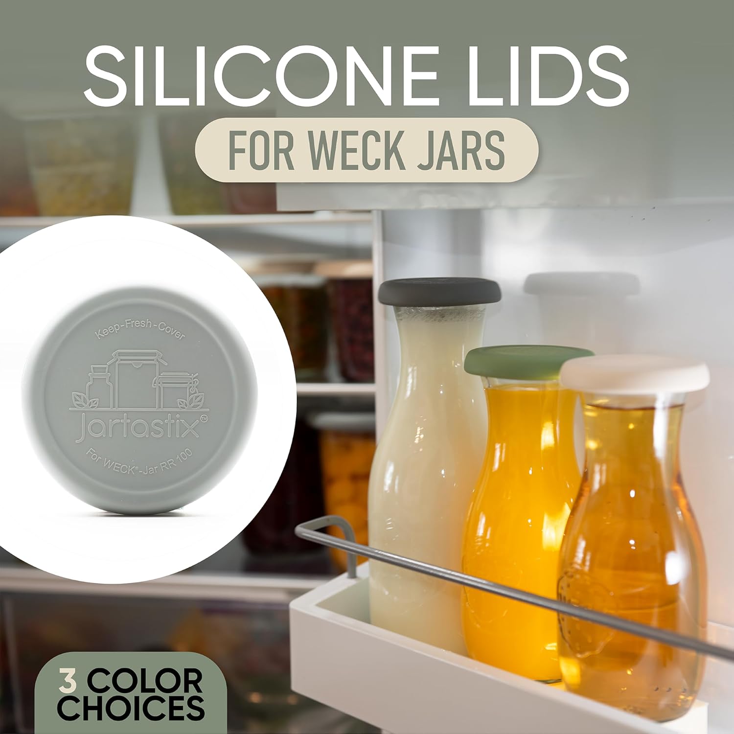 Reusable Silicone Lids for WECK Jars 738739740741742743744745776748974