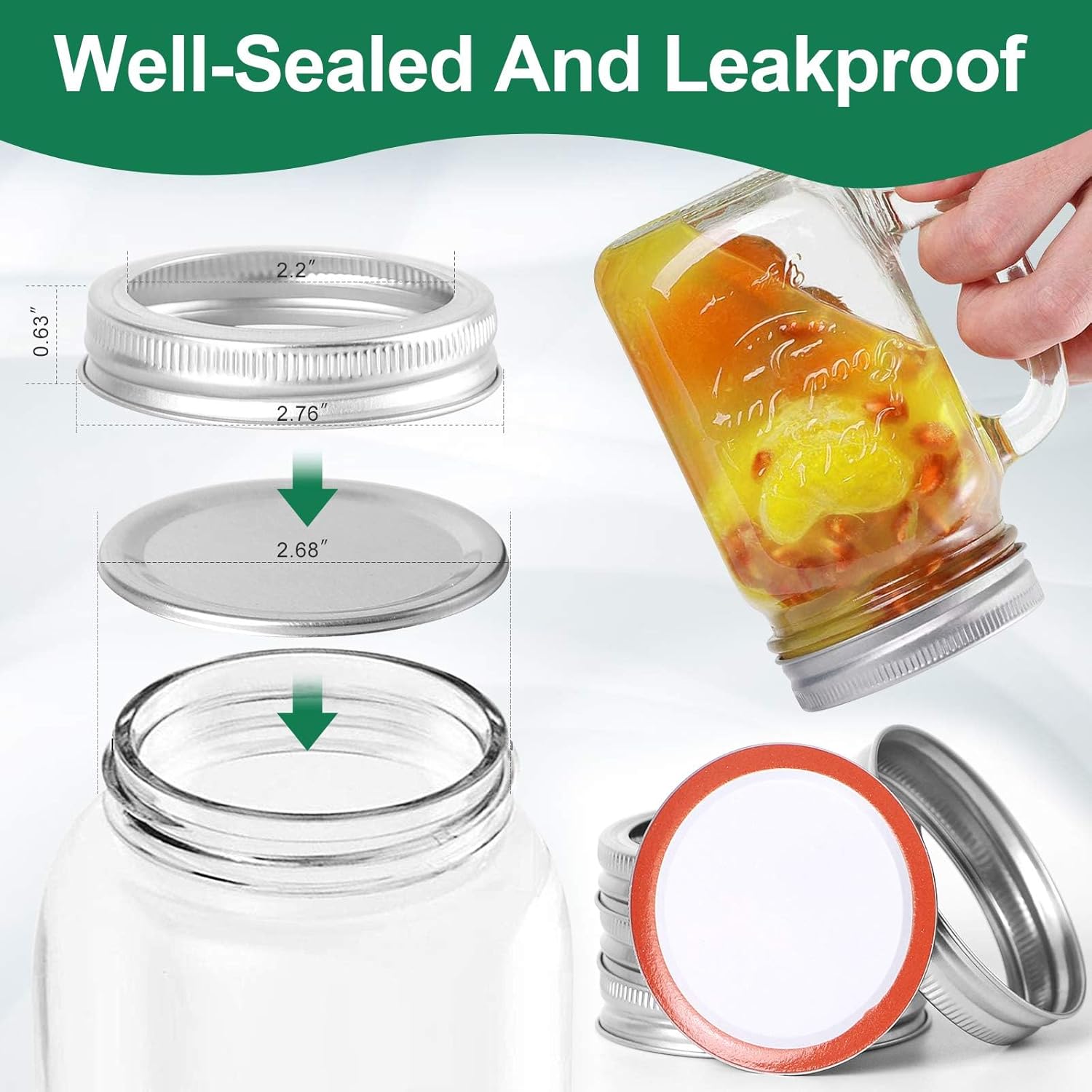 Alemard 11pc Canning Kit - Jar Lifter Lid Lifter Funnel Wrench Lids Rings