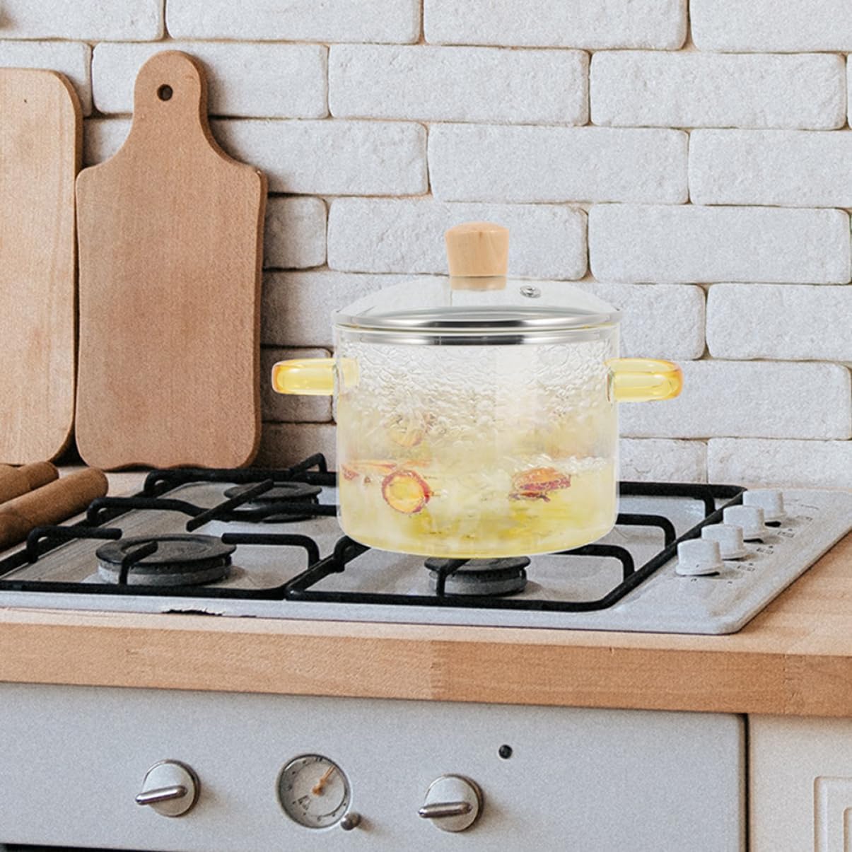 Get Cooking Quick with Adjust-Size Glass Pot