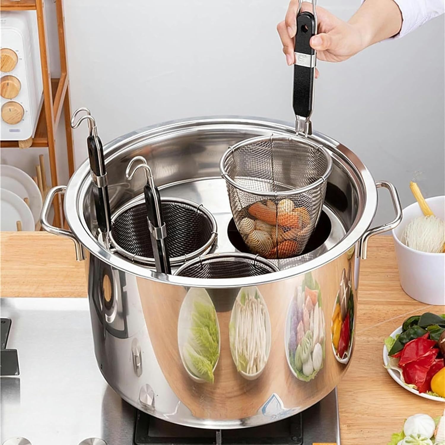 DAOUXIAOSPStainless Steel Stockpot with Multi-SteAM 4 Holes