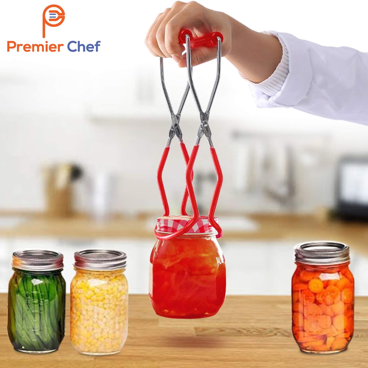 Safe and Effortless Canning Jar Retrieval Tool