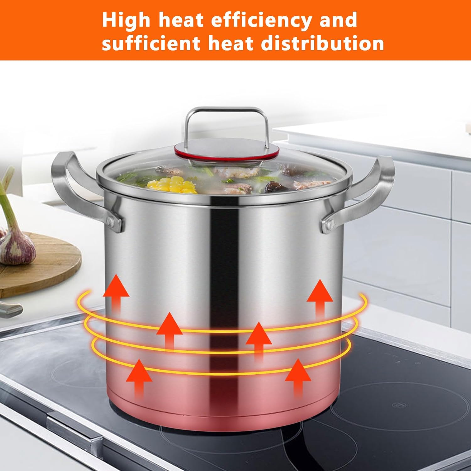 High-Quality Stainless Steel Stock Pot Durable Versatile