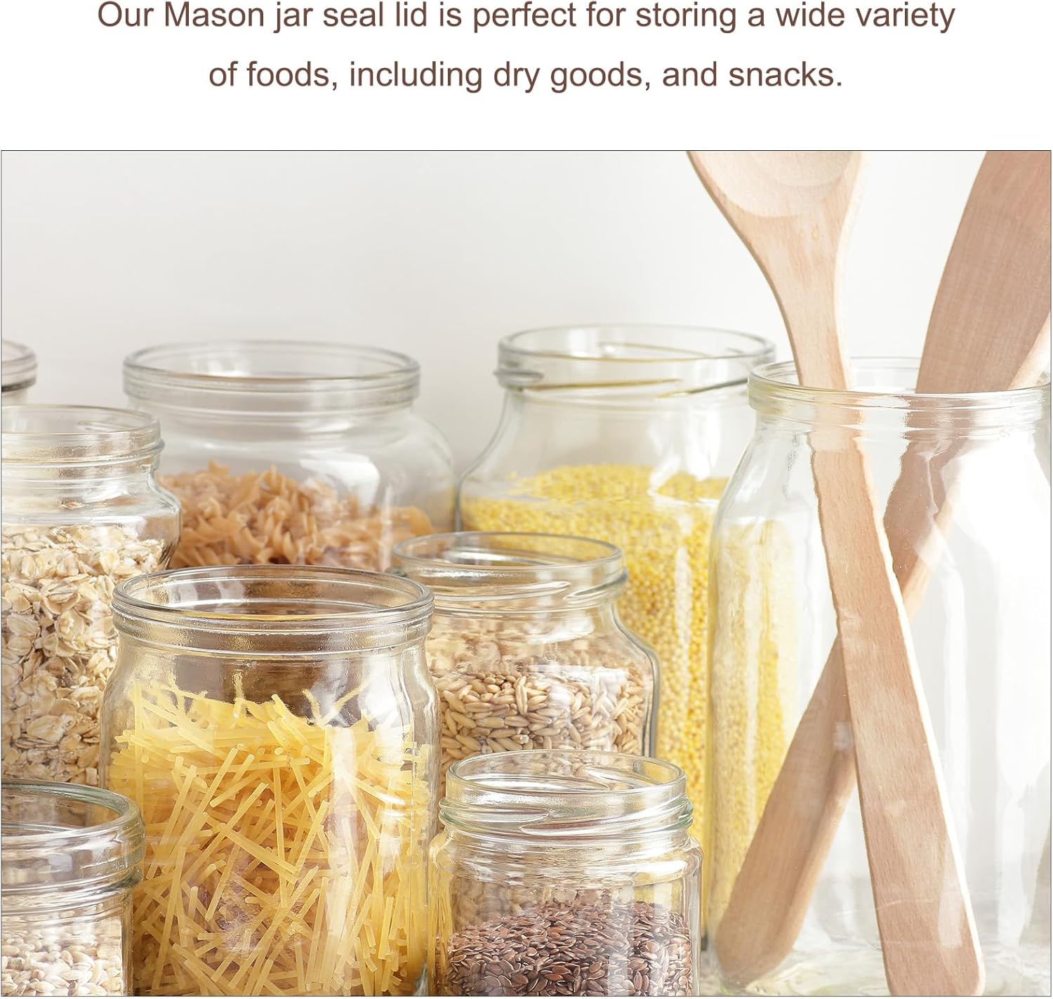 18-Piece Mason Jar Lids - Perfect for Canning Storage More