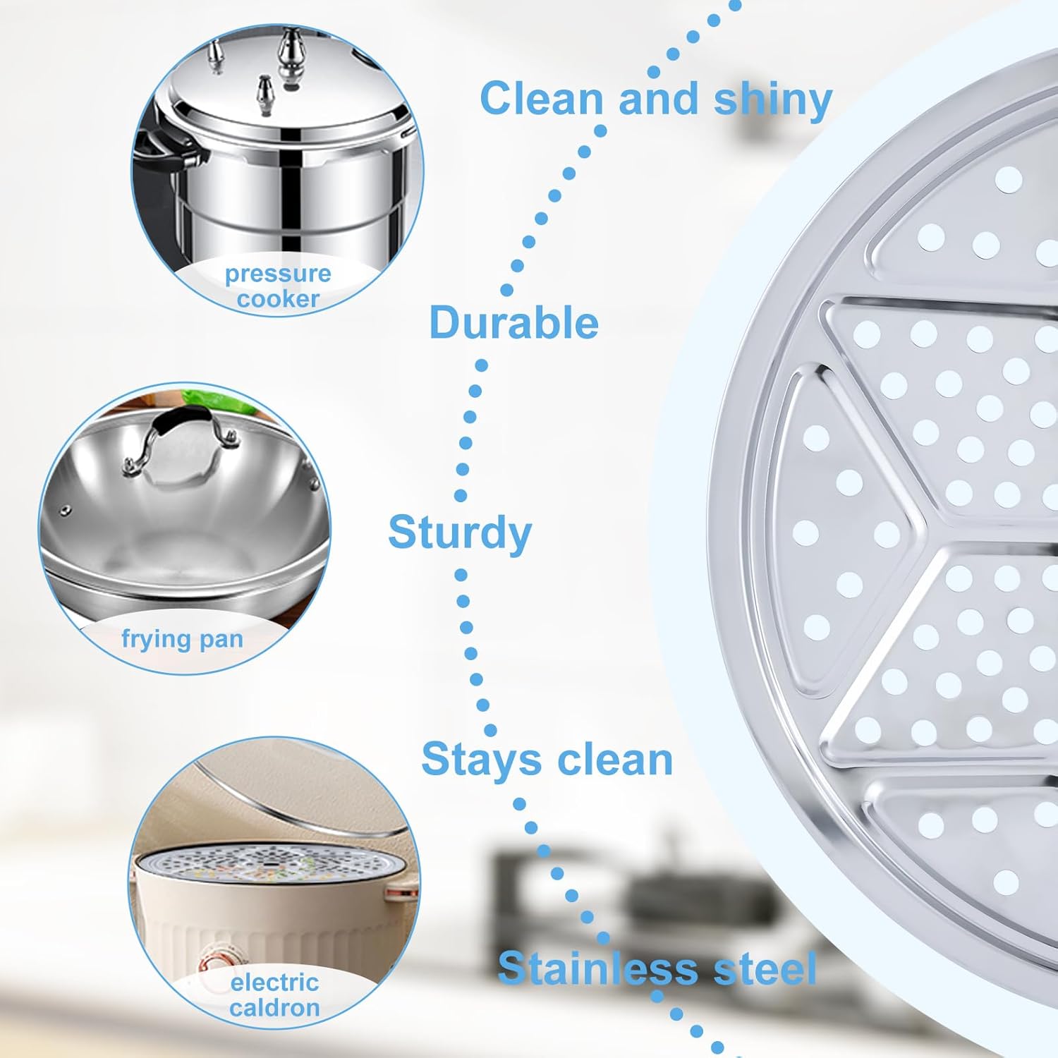 2Pcs Pressure Canner Rack Premium Stainless Steel Canning Racks for Pressure Cooker