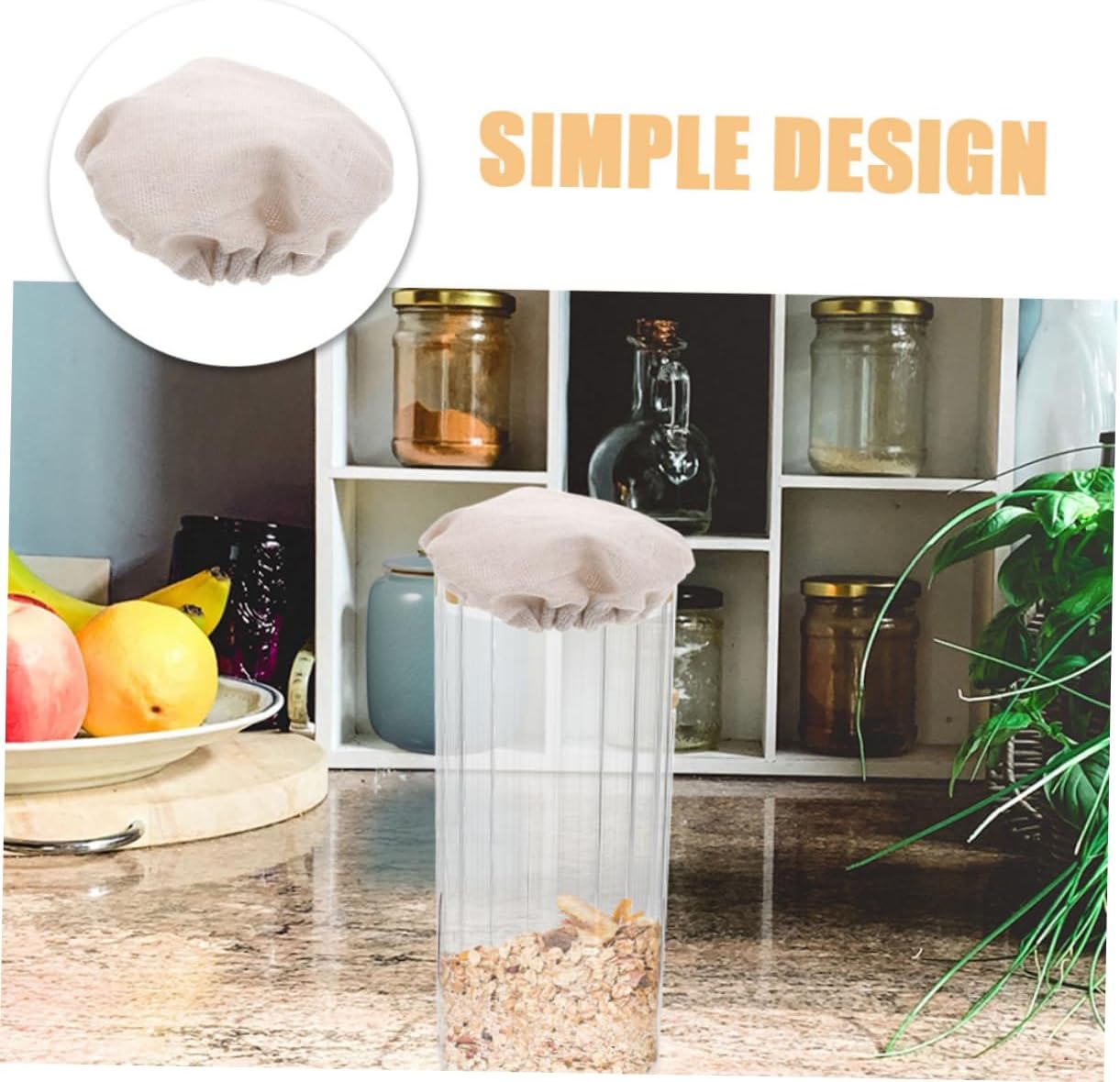 MOLUCKFU Sourdough Jar Cover Set 3-Piece